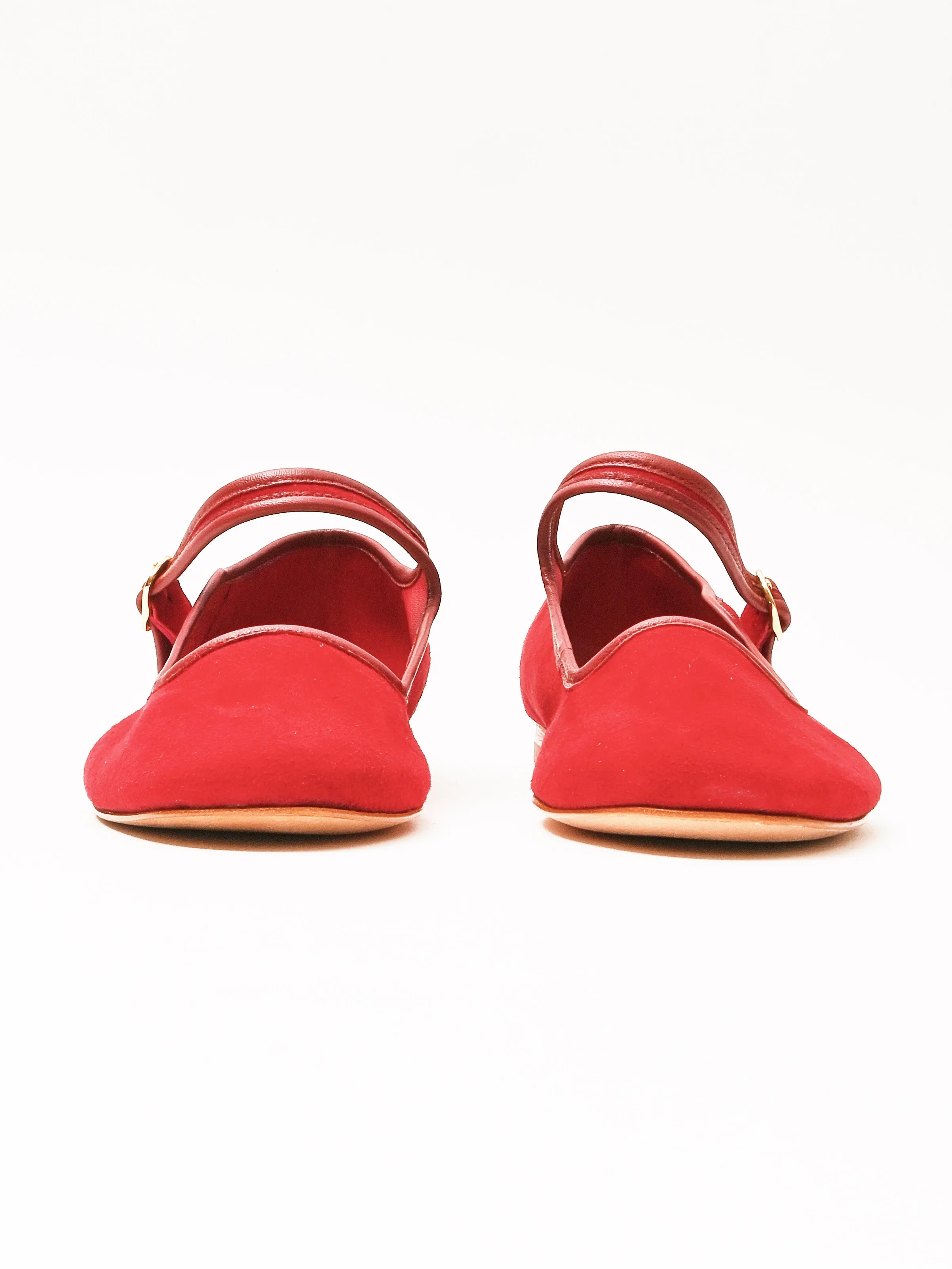Red Suede Ellie Mary Jane sold by Frances May Houseline product image thumbnail 5