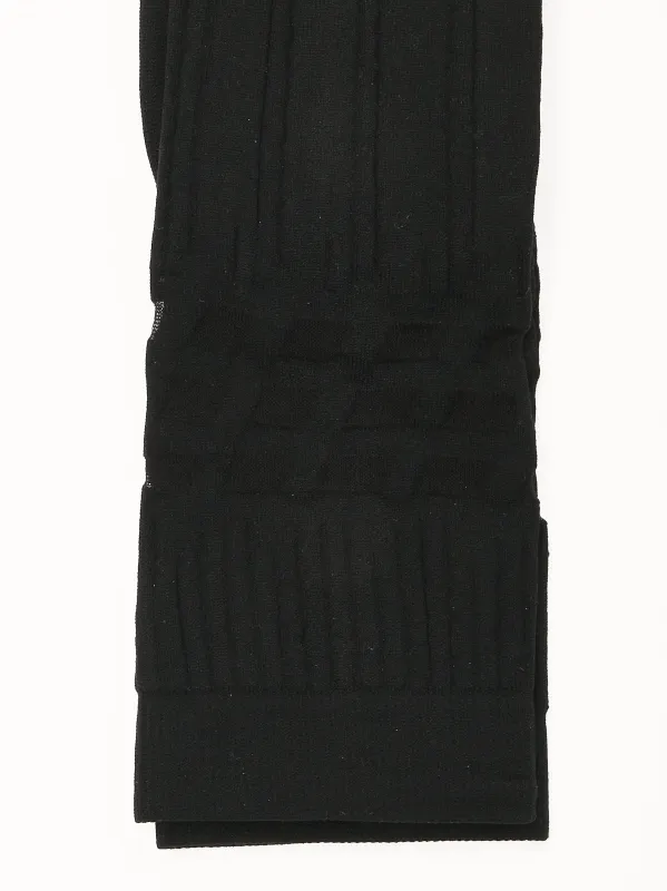 Black Stripes Long Femme Socks made by Henrik Vibskov