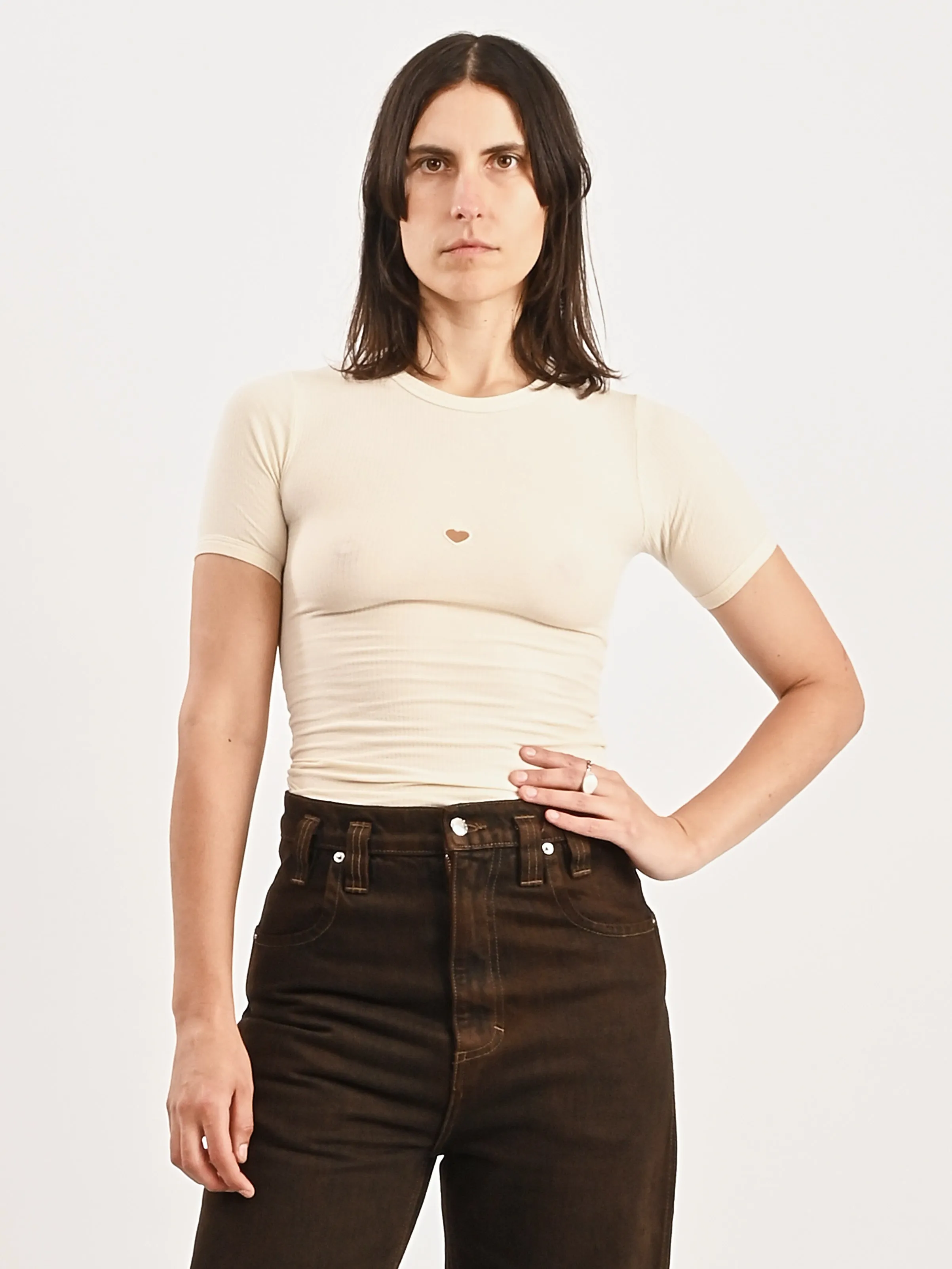 Undyed Heart Short Sleeve sold by Frances May Houseline product image thumbnail 2