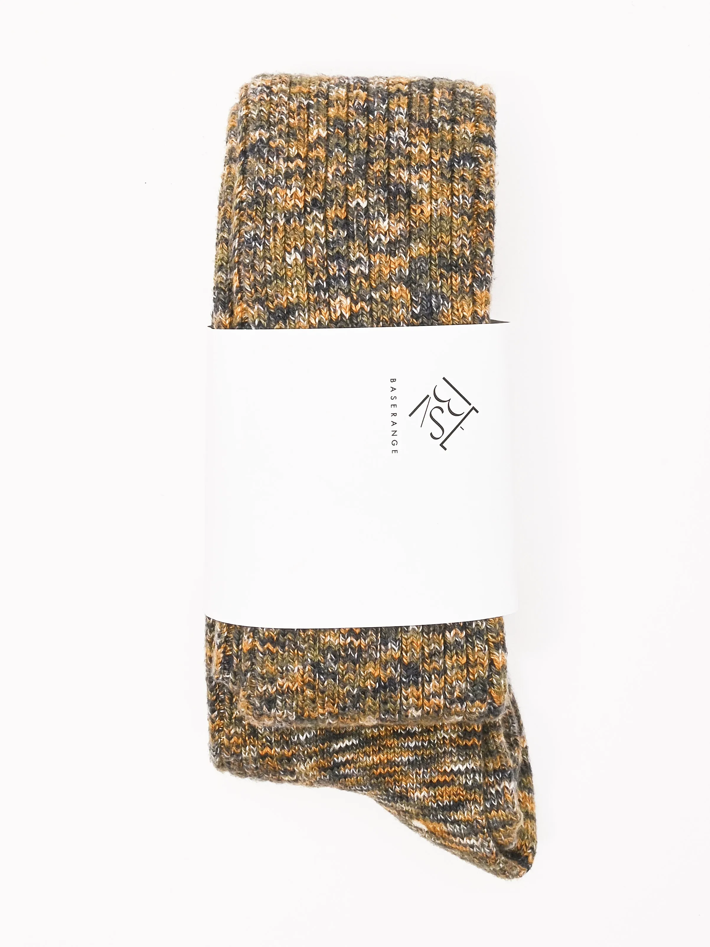 Olive Green Melange Twist Overknee Socks sold by Frances May Houseline product image thumbnail 2