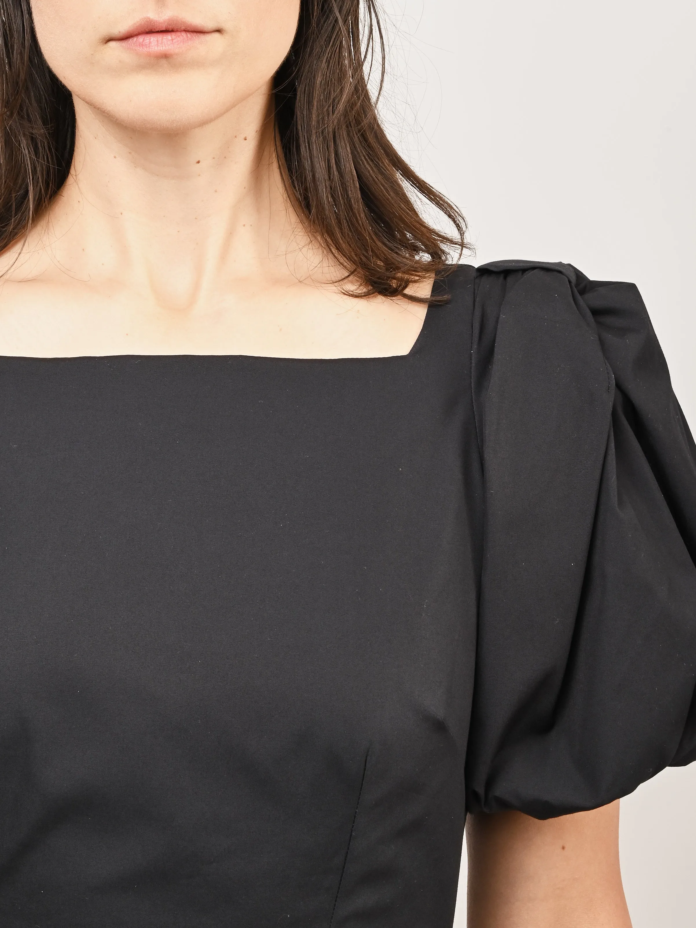 Black Puff Bow Sleeve Hip Tutu Detail Dress sold by Frances May Houseline product image thumbnail 3