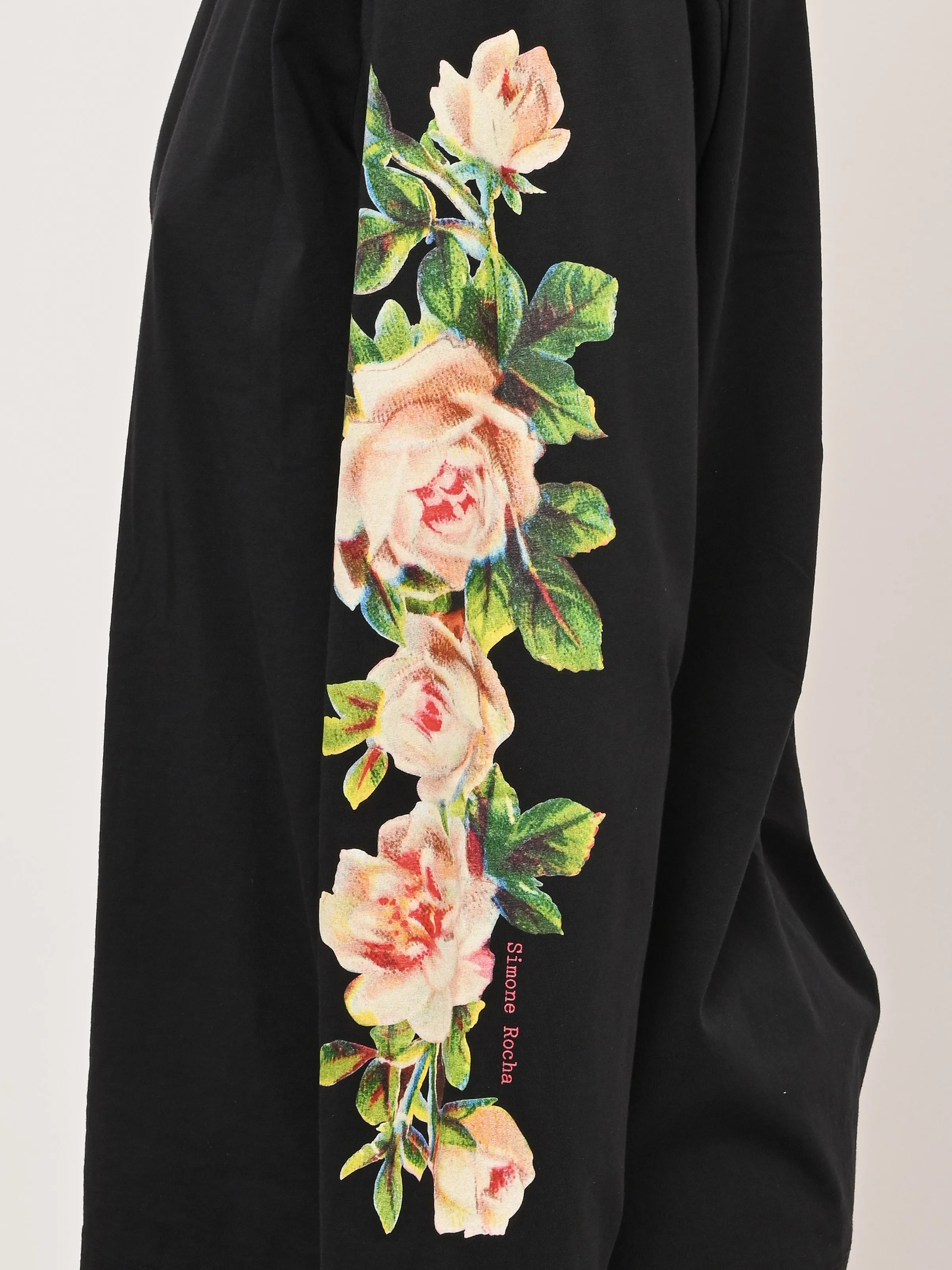 Black Rose Banquet Print L/S T-Shirt sold by Frances May Houseline product image thumbnail 3