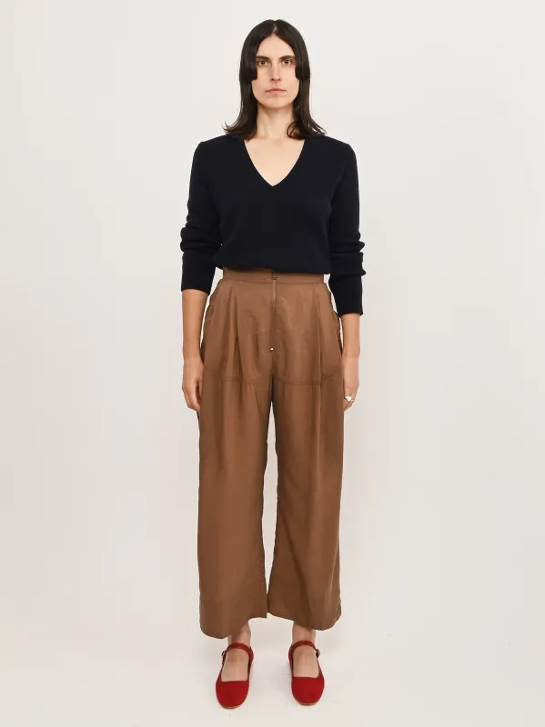 Brown Dini Pant sold by Frances May Houseline