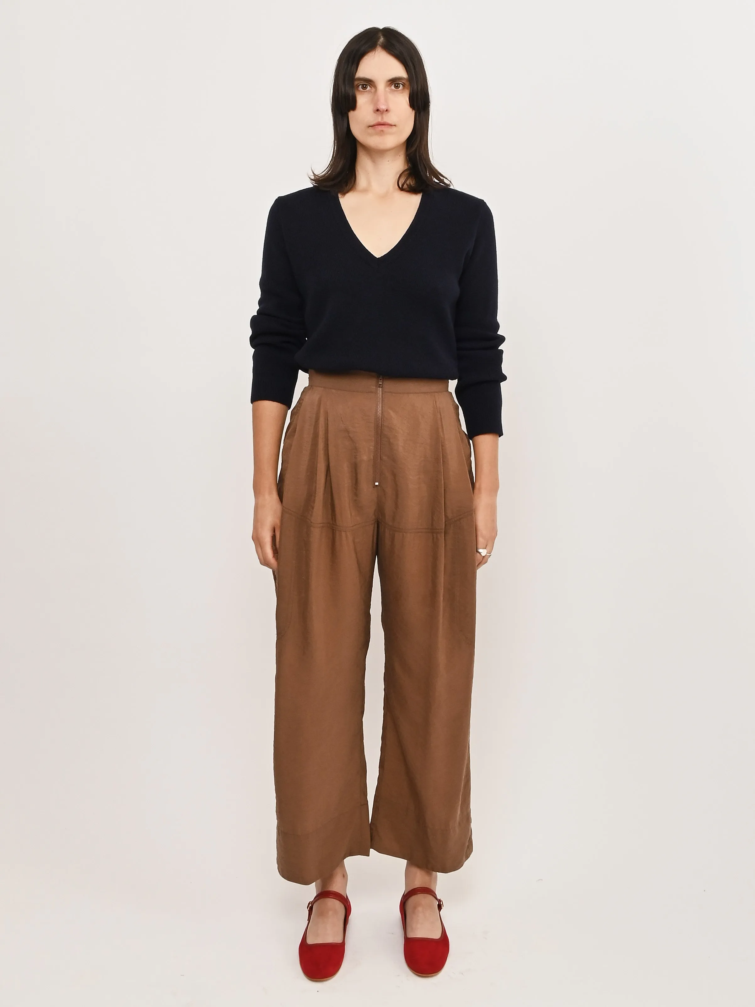 Brown Dini Pant sold by Frances May Houseline