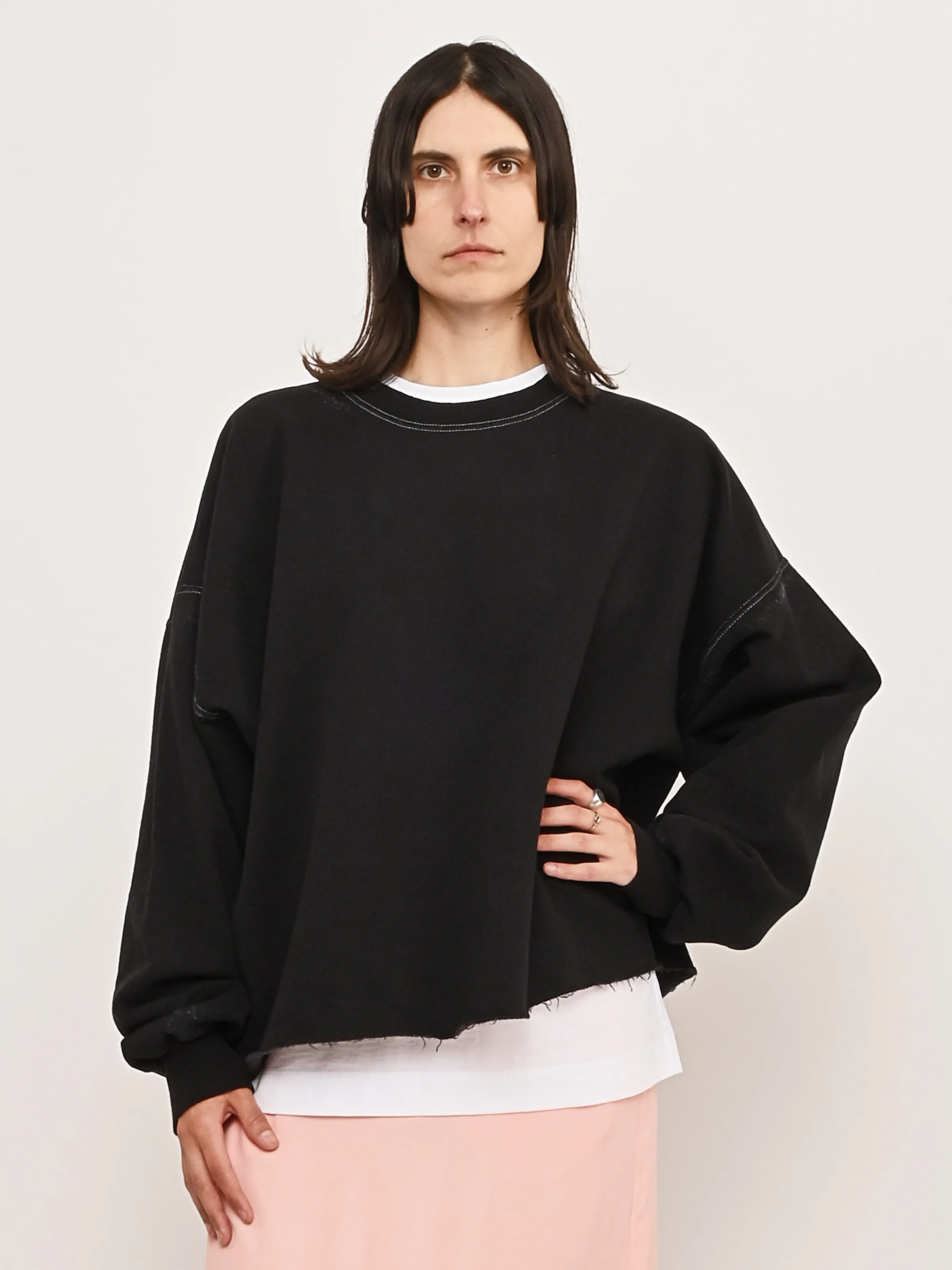 Charcoal Fonder Sweatshirt sold by Frances May Houseline product image thumbnail 2