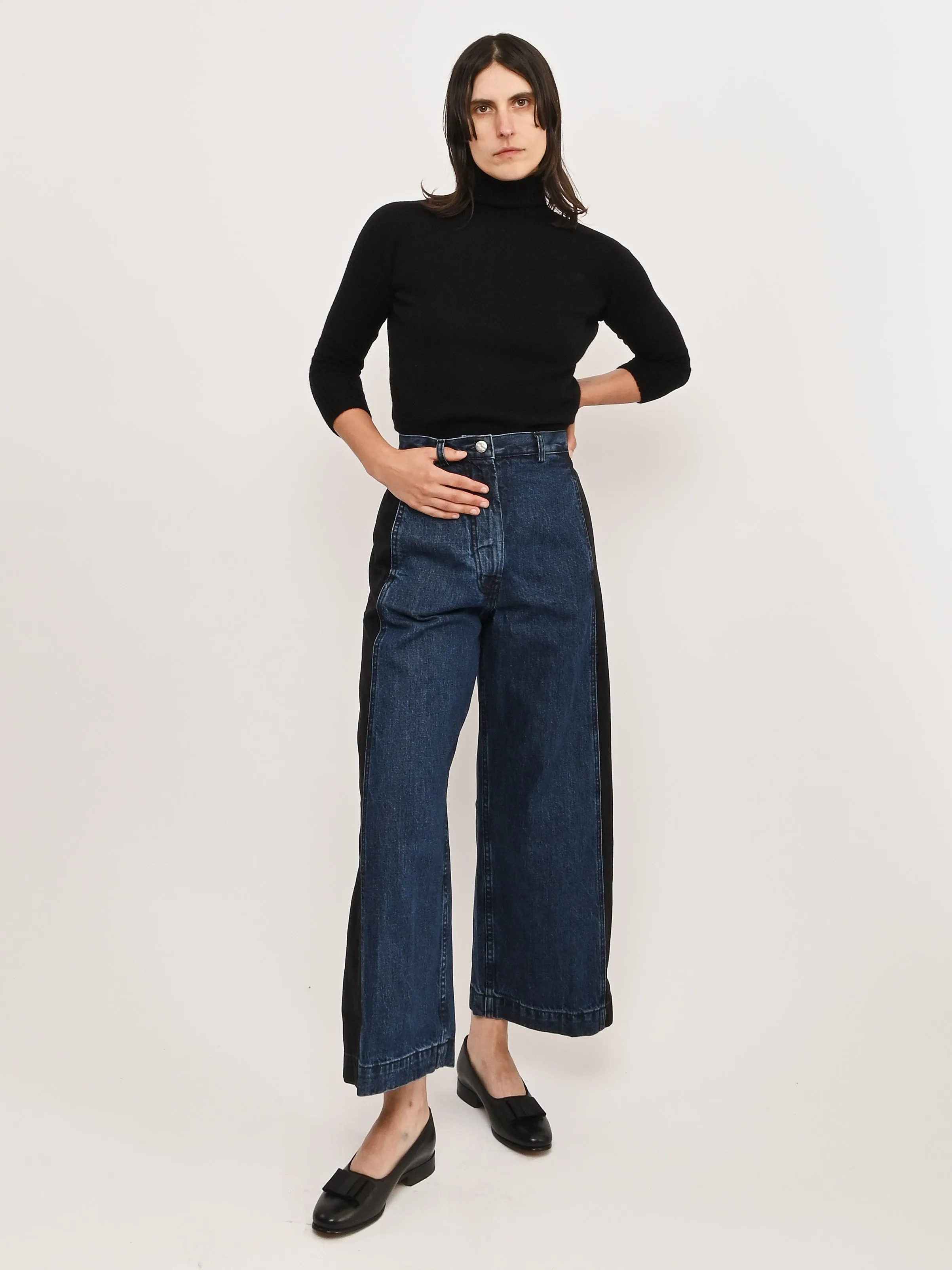 Dark Wash Garra Pant sold by Frances May Houseline