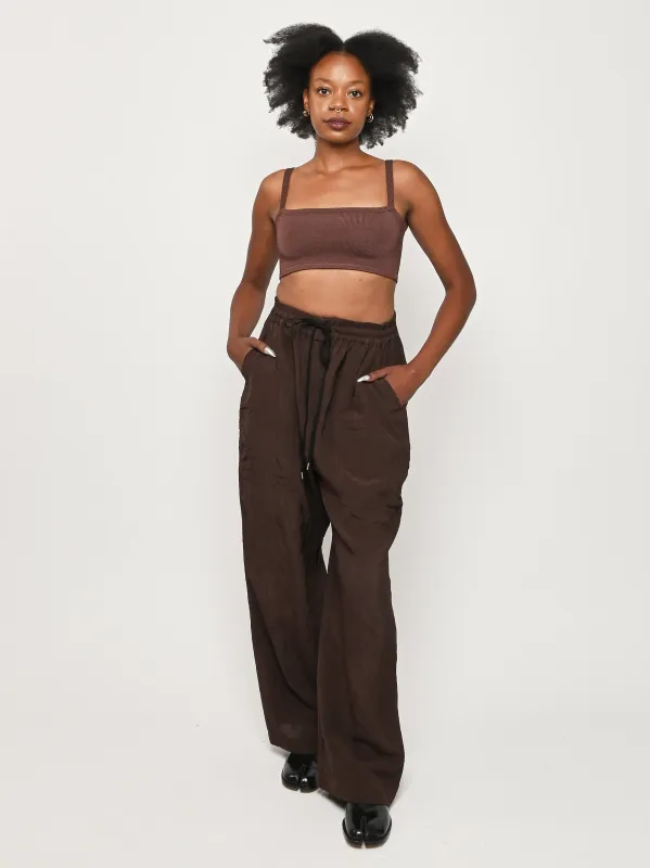 Almond Capel Elasticated Waist Pant made by Studio Nicholson