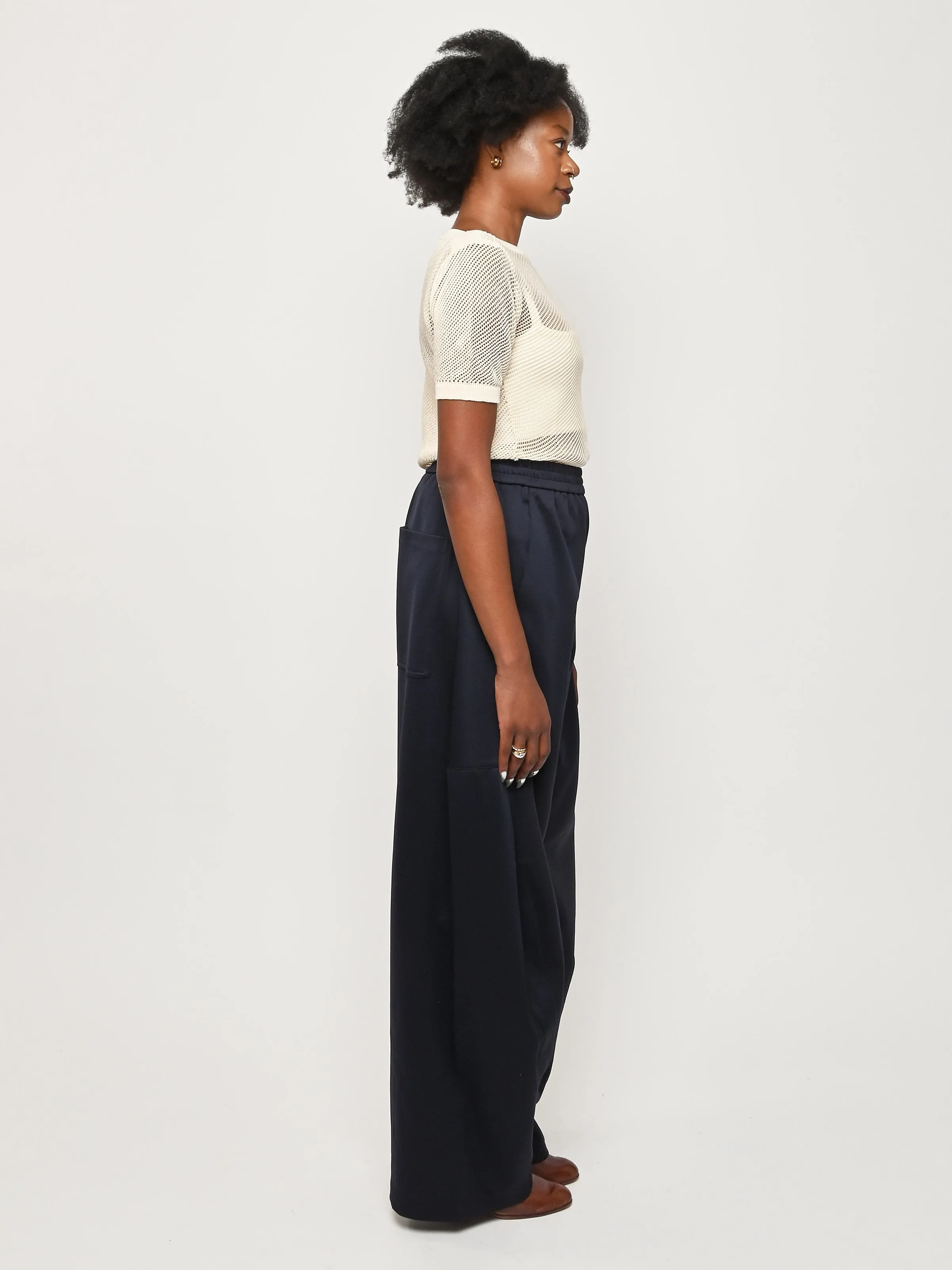 Navy Active Knit Winslow Pant sold by Frances May Houseline product image thumbnail 5