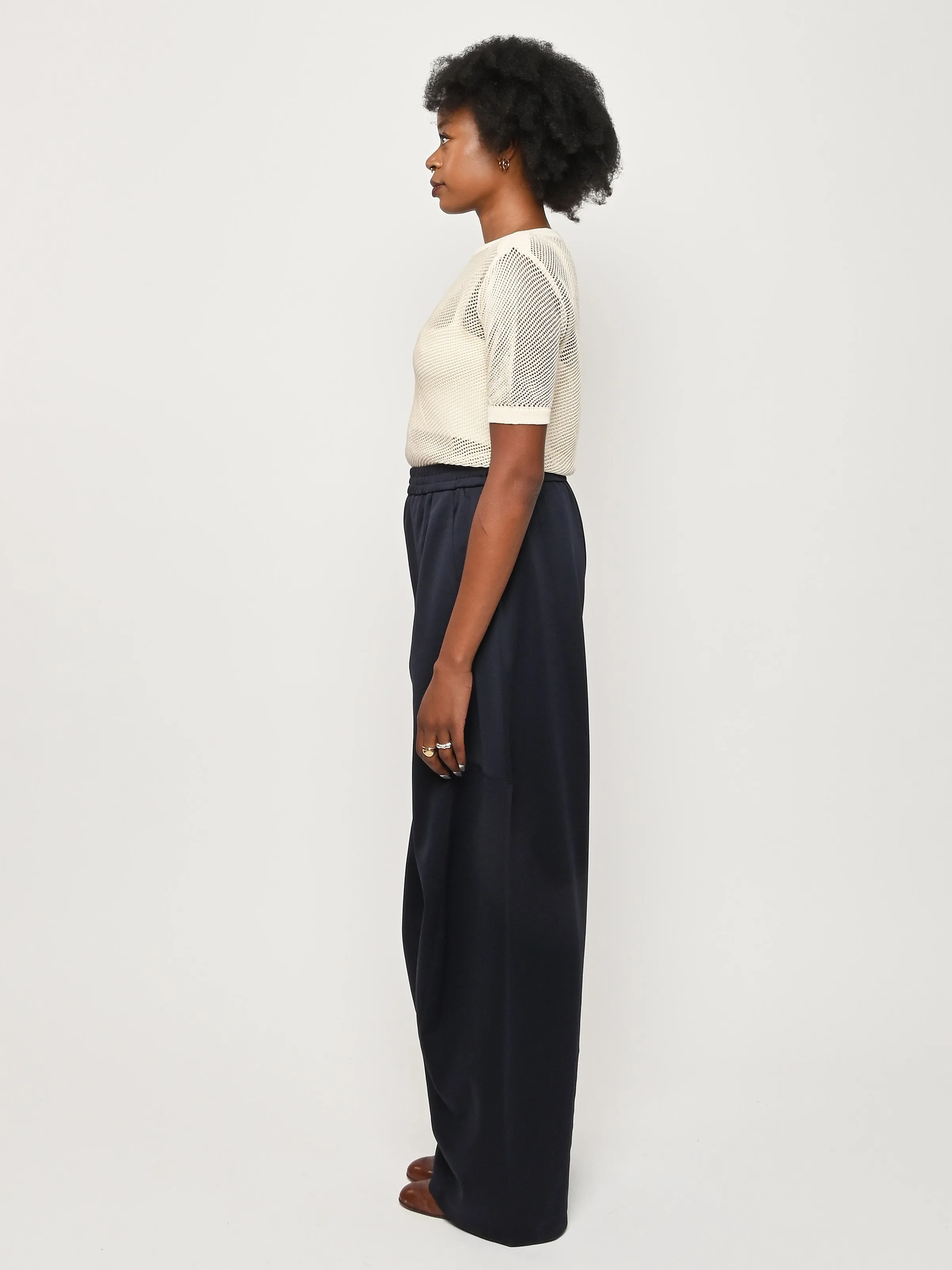Navy Active Knit Winslow Pant sold by Frances May Houseline product image thumbnail 4
