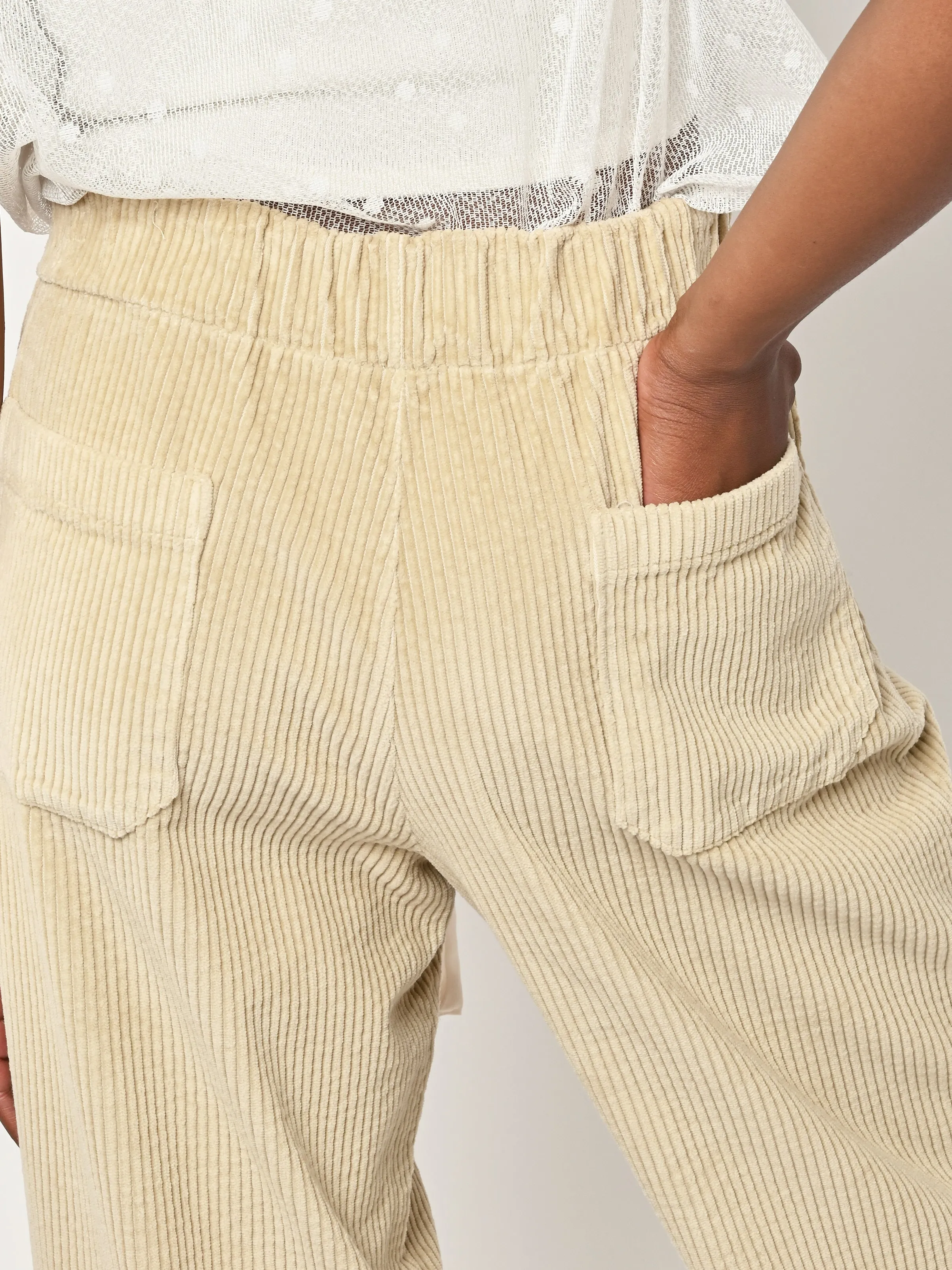 Cemento Velluto Paride Pant sold by Frances May Houseline product image thumbnail 4