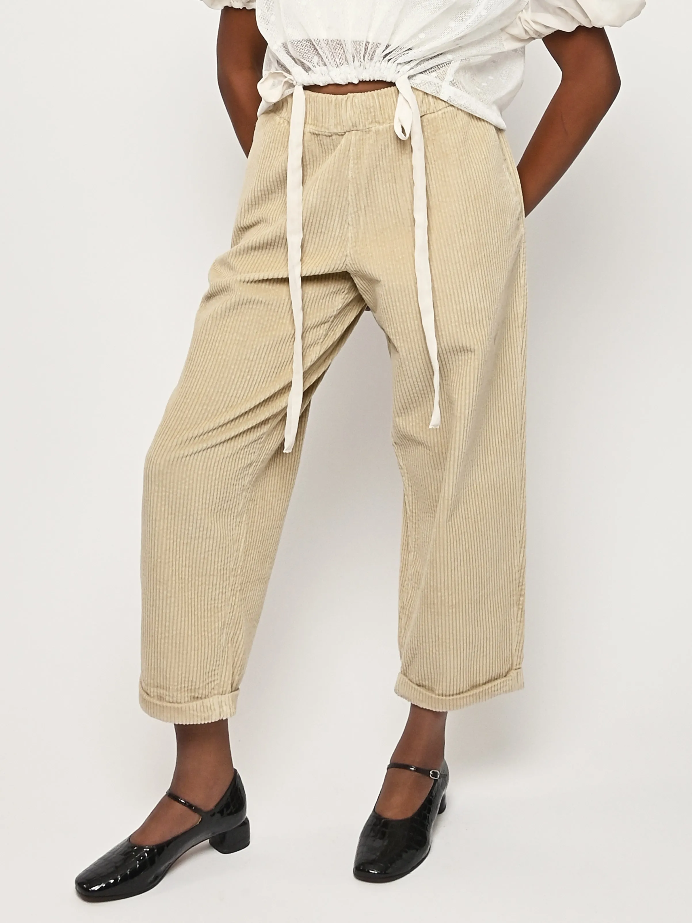 Cemento Velluto Paride Pant sold by Frances May Houseline product image thumbnail 2