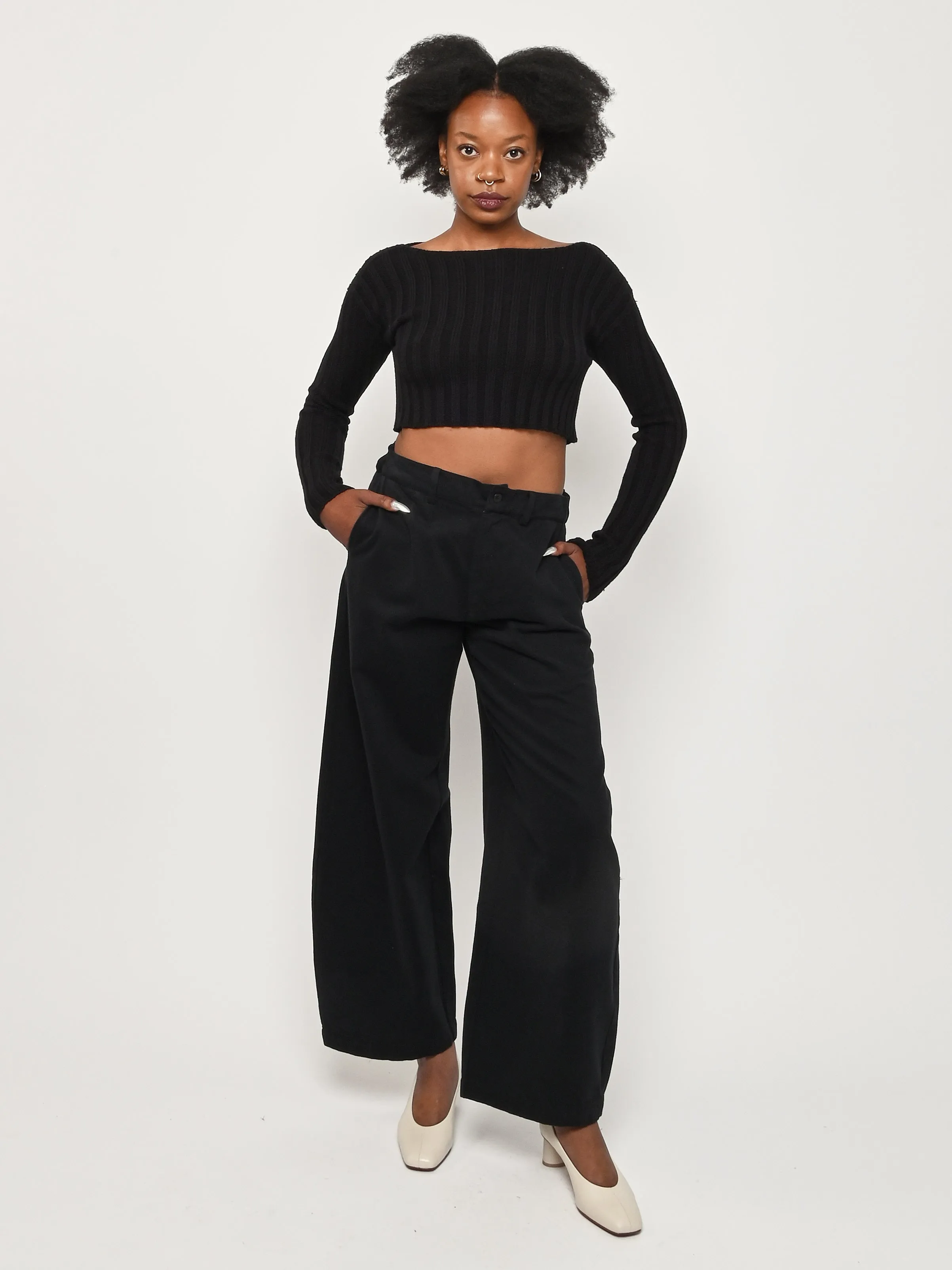 Black Mel Bum Pant sold by Frances May Houseline