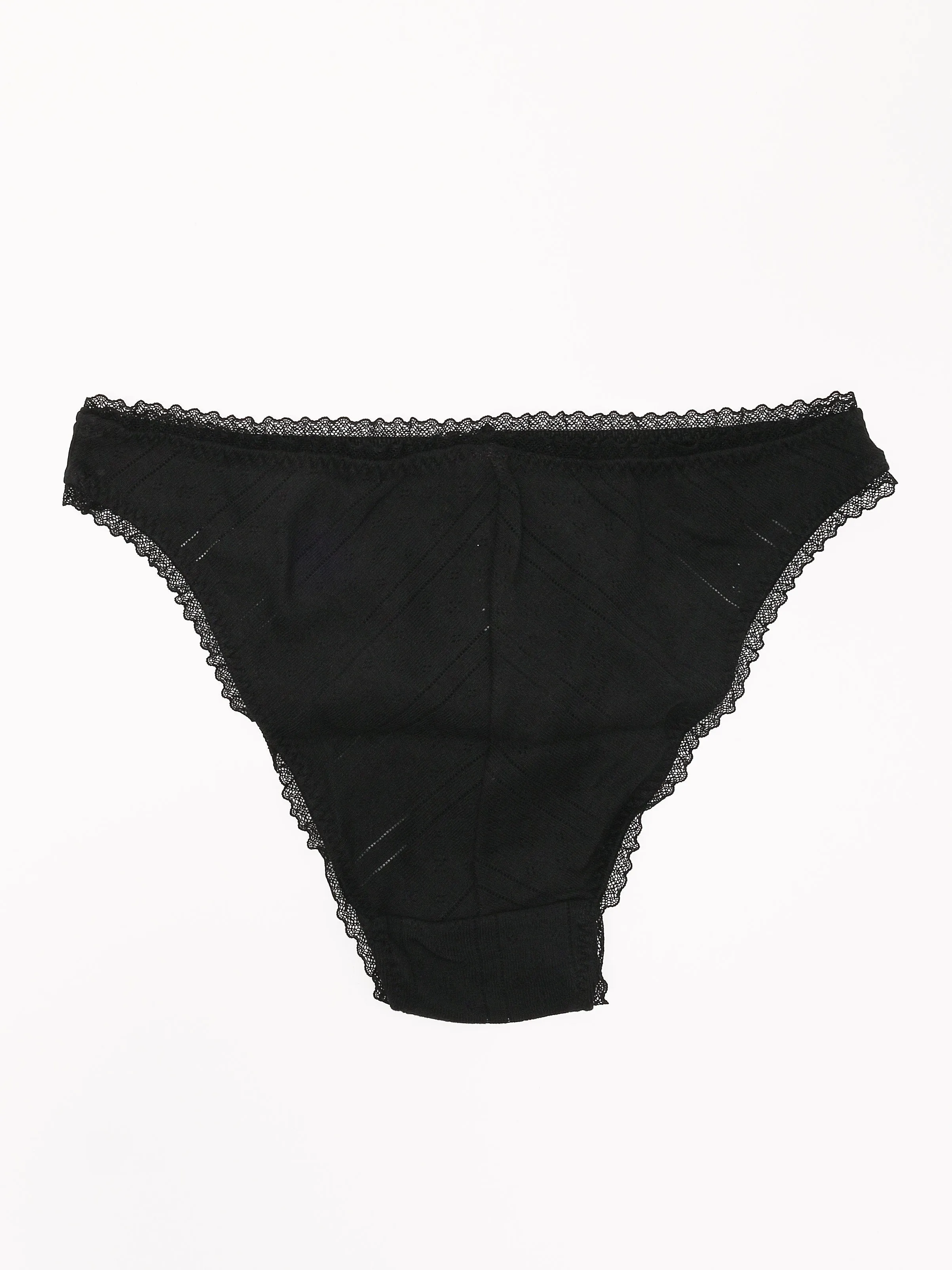 The High Rise Black Pointelle sold by Frances May Houseline