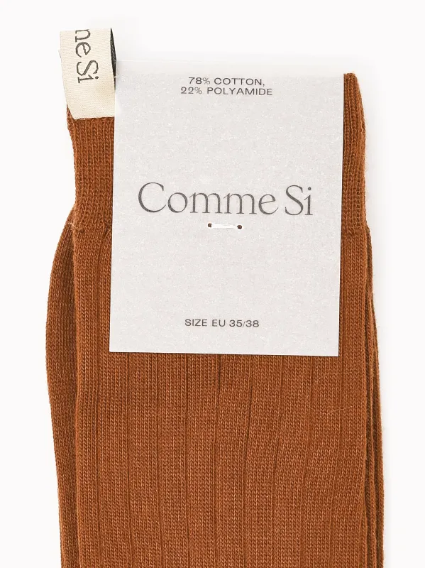 Fawn The Yves Sock made by Frances May Houseline