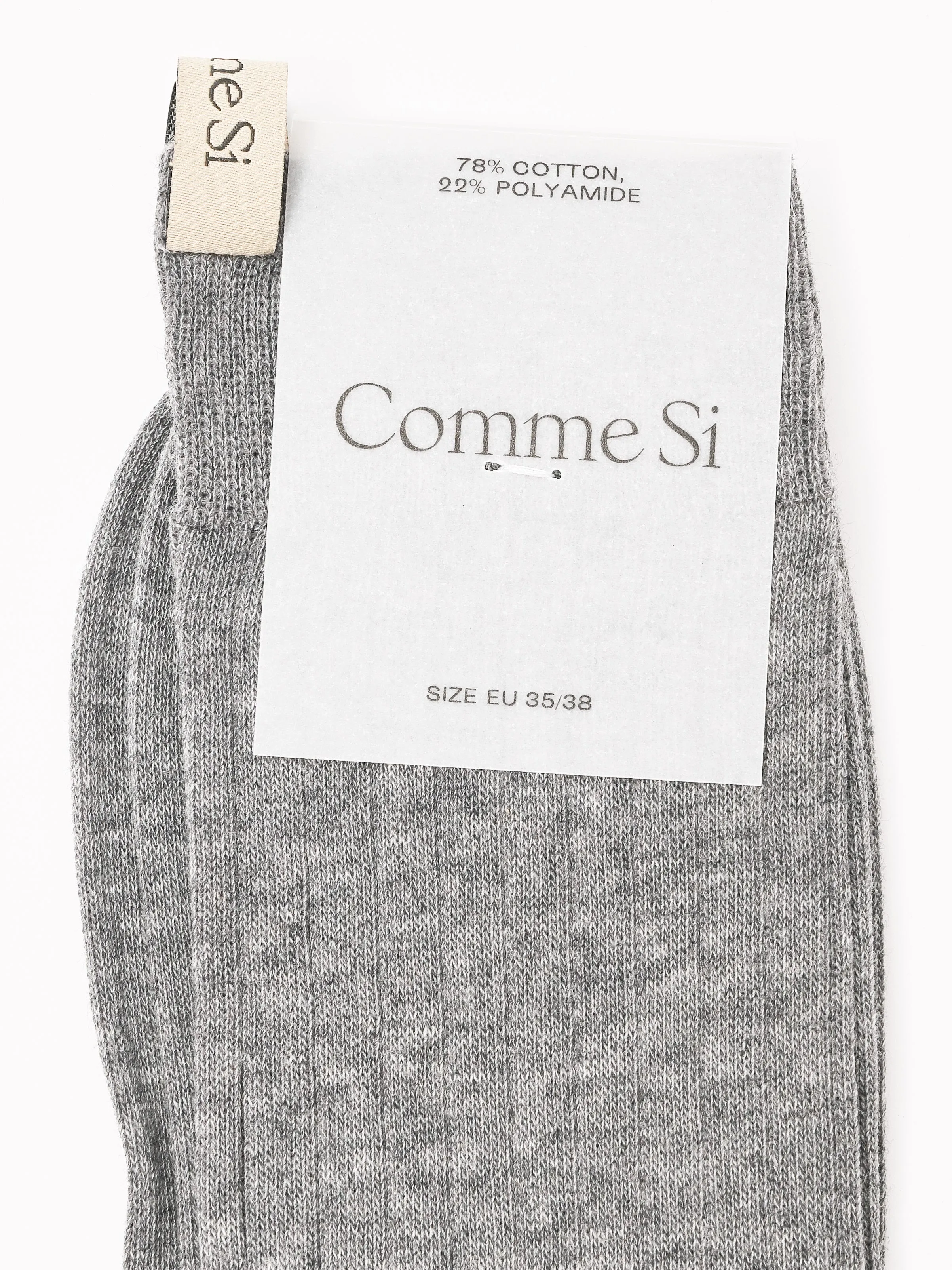 Heather Grey The Yves Sock sold by Frances May Houseline