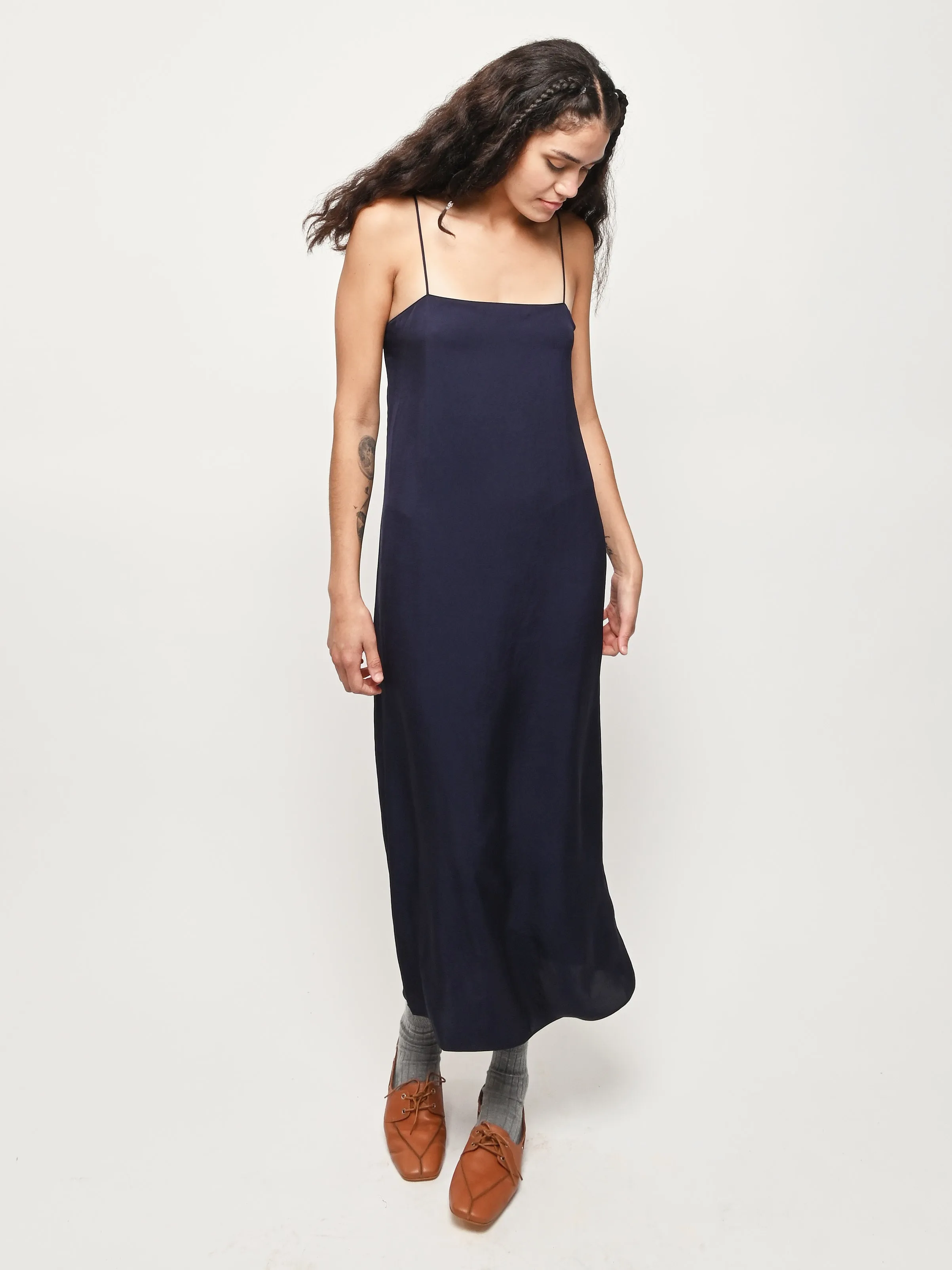 Navy The Slip Dress sold by Frances May Houseline product image thumbnail 2