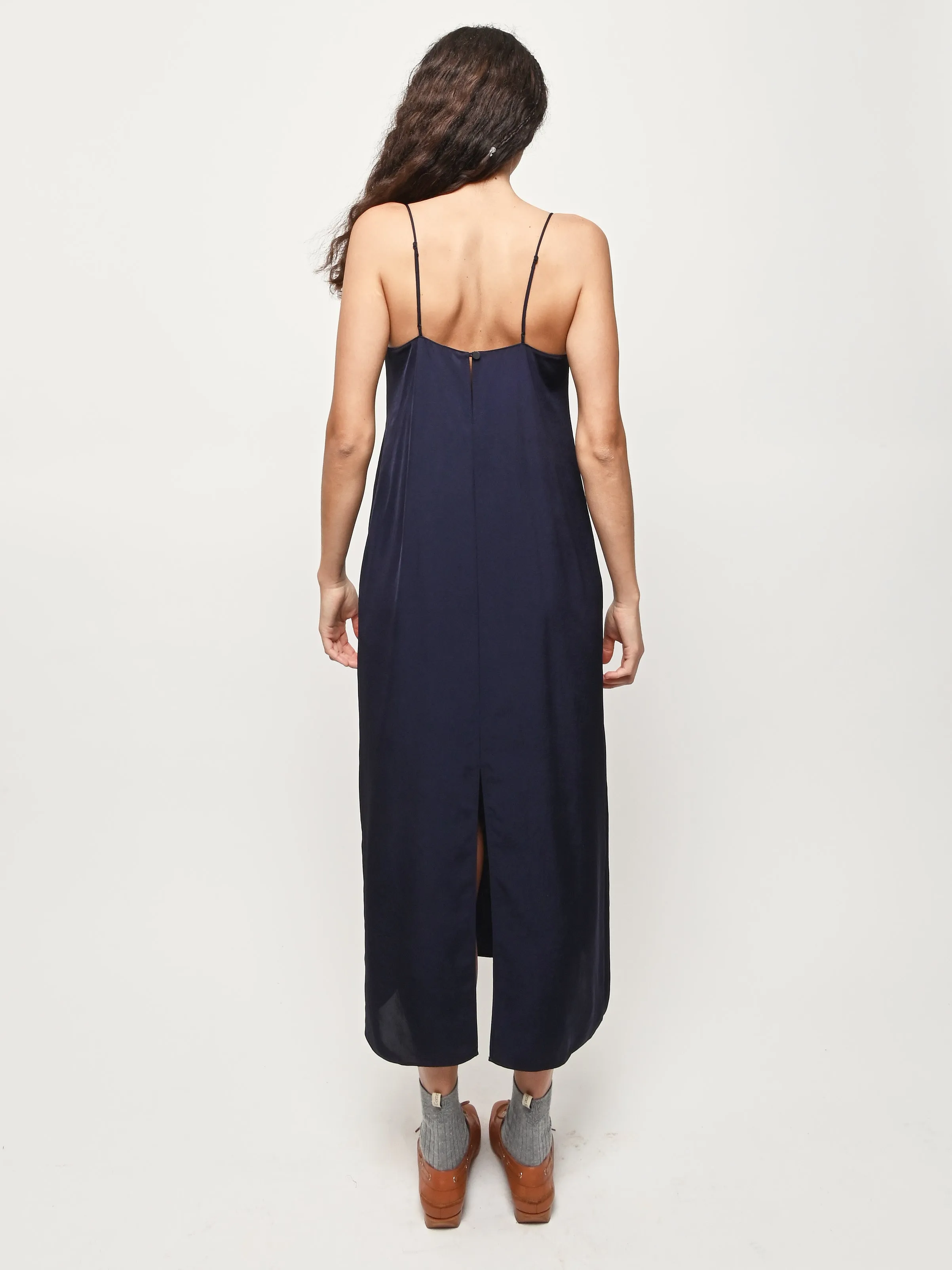 Navy The Slip Dress sold by Frances May Houseline product image thumbnail 5