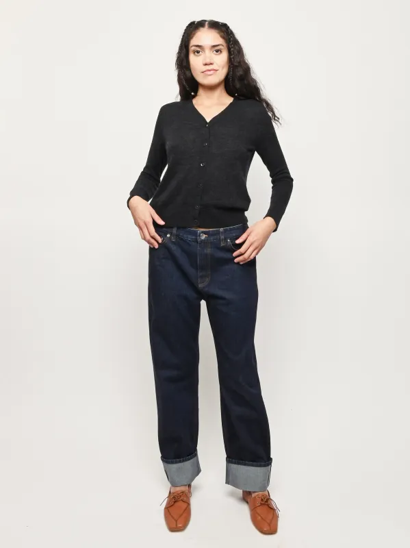 Dark Denim Selvage 5 Pocket Alec Jean sold by Frances May Houseline