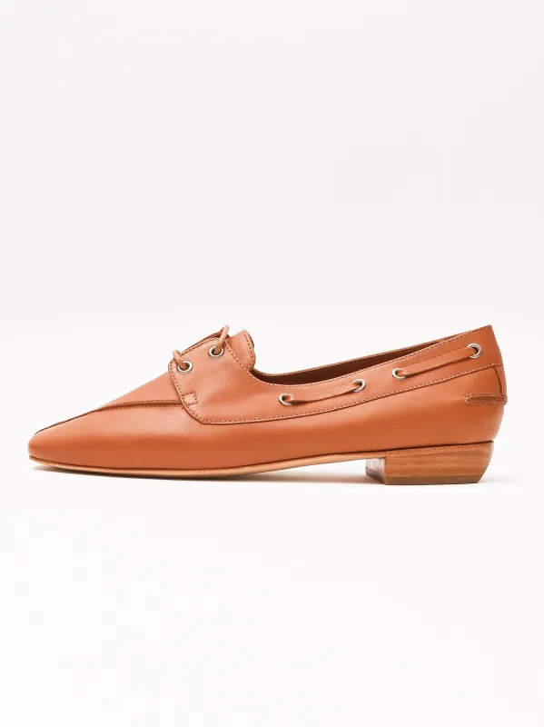 Caramel Barata Moccasin sold by Frances May Houseline