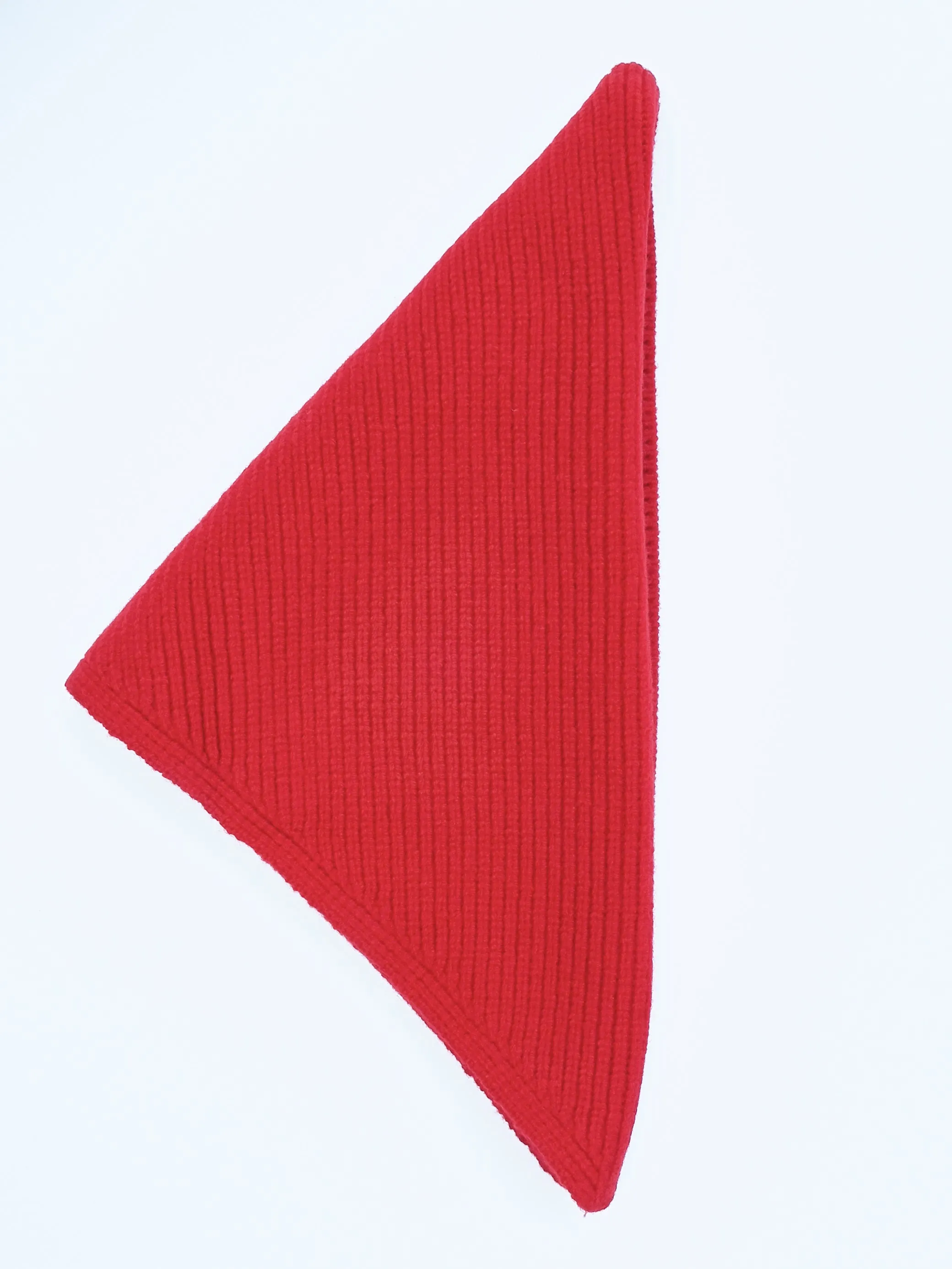 Crimson Isos 12GG Triangle Scarf sold by Frances May Houseline product image thumbnail 2