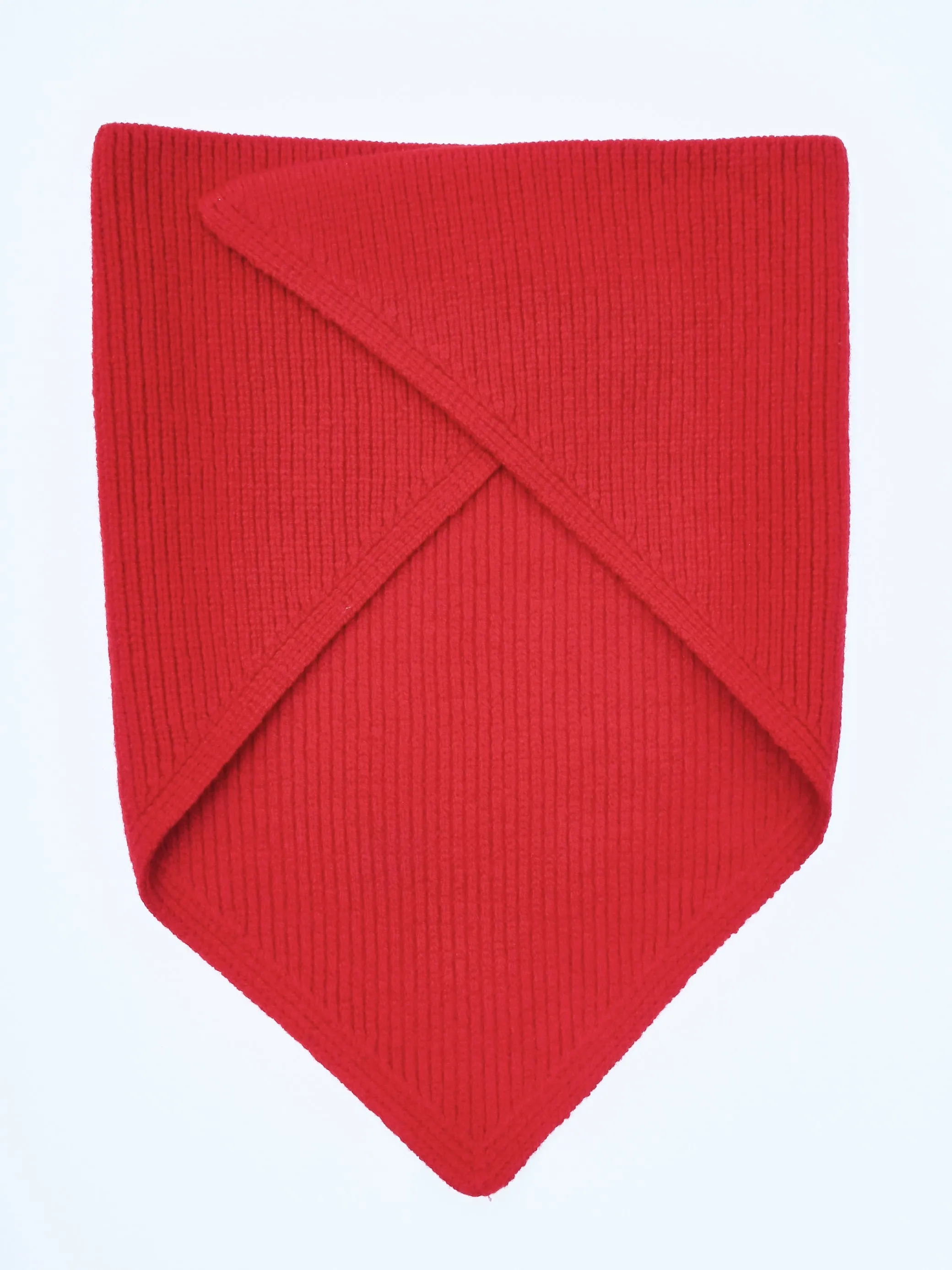 Crimson Isos 12GG Triangle Scarf sold by Frances May Houseline product image thumbnail 3