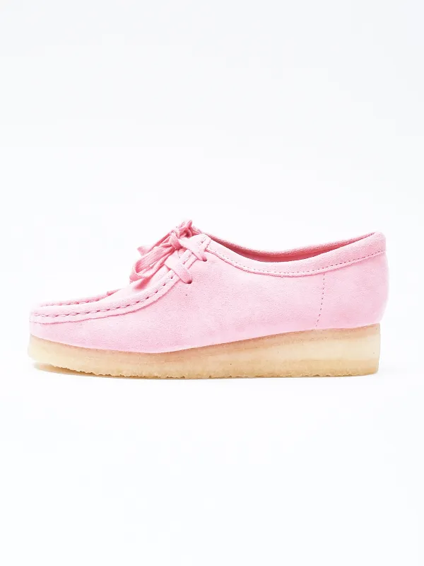 Candy Pink Suede Wallabee sold by Frances May Houseline