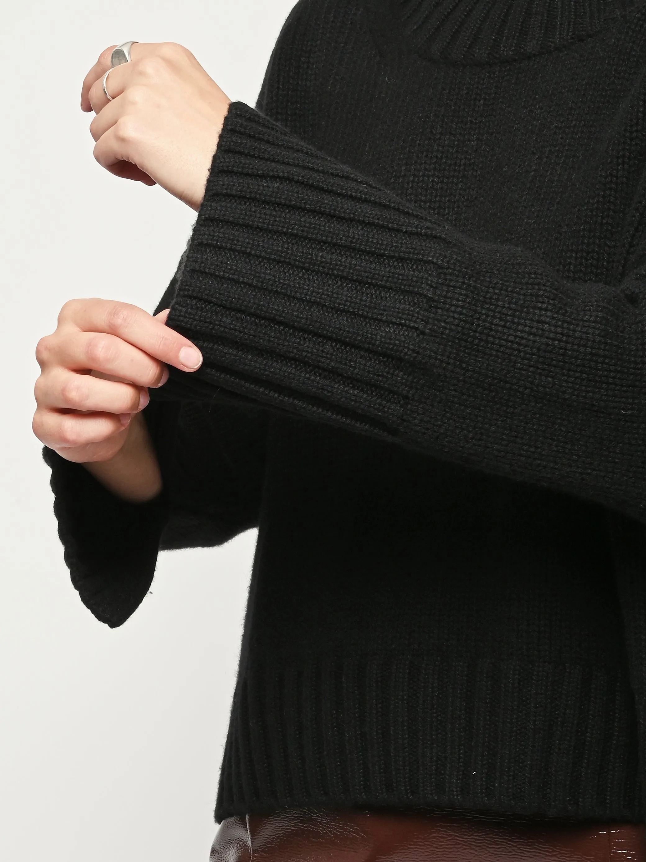 Black Girlfriend Turtleneck sold by Frances May Houseline product image thumbnail 4