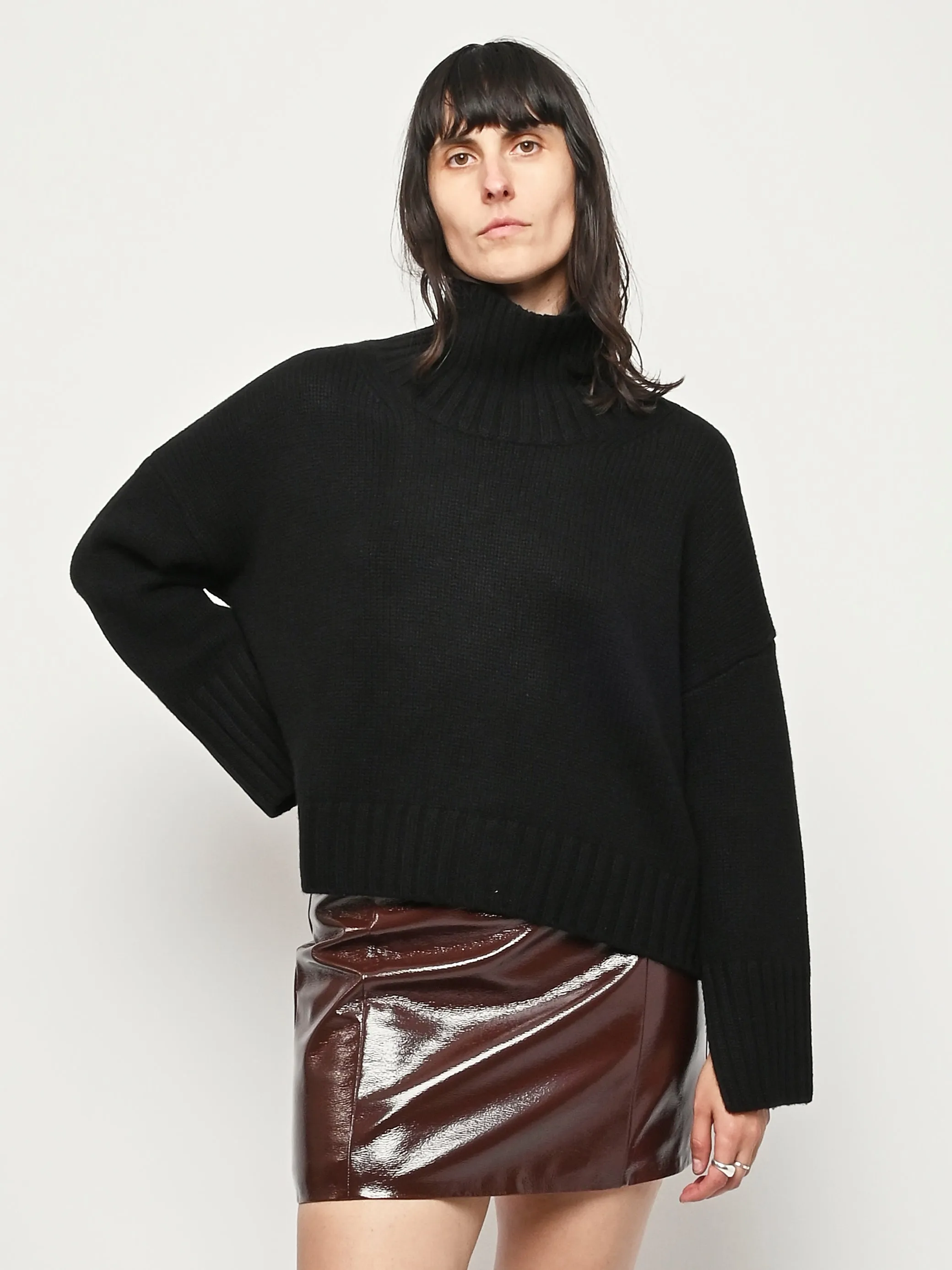 Black Girlfriend Turtleneck sold by Frances May Houseline product image thumbnail 2