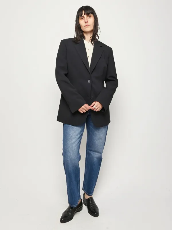 Black Oversize Blazer made by NOMIA