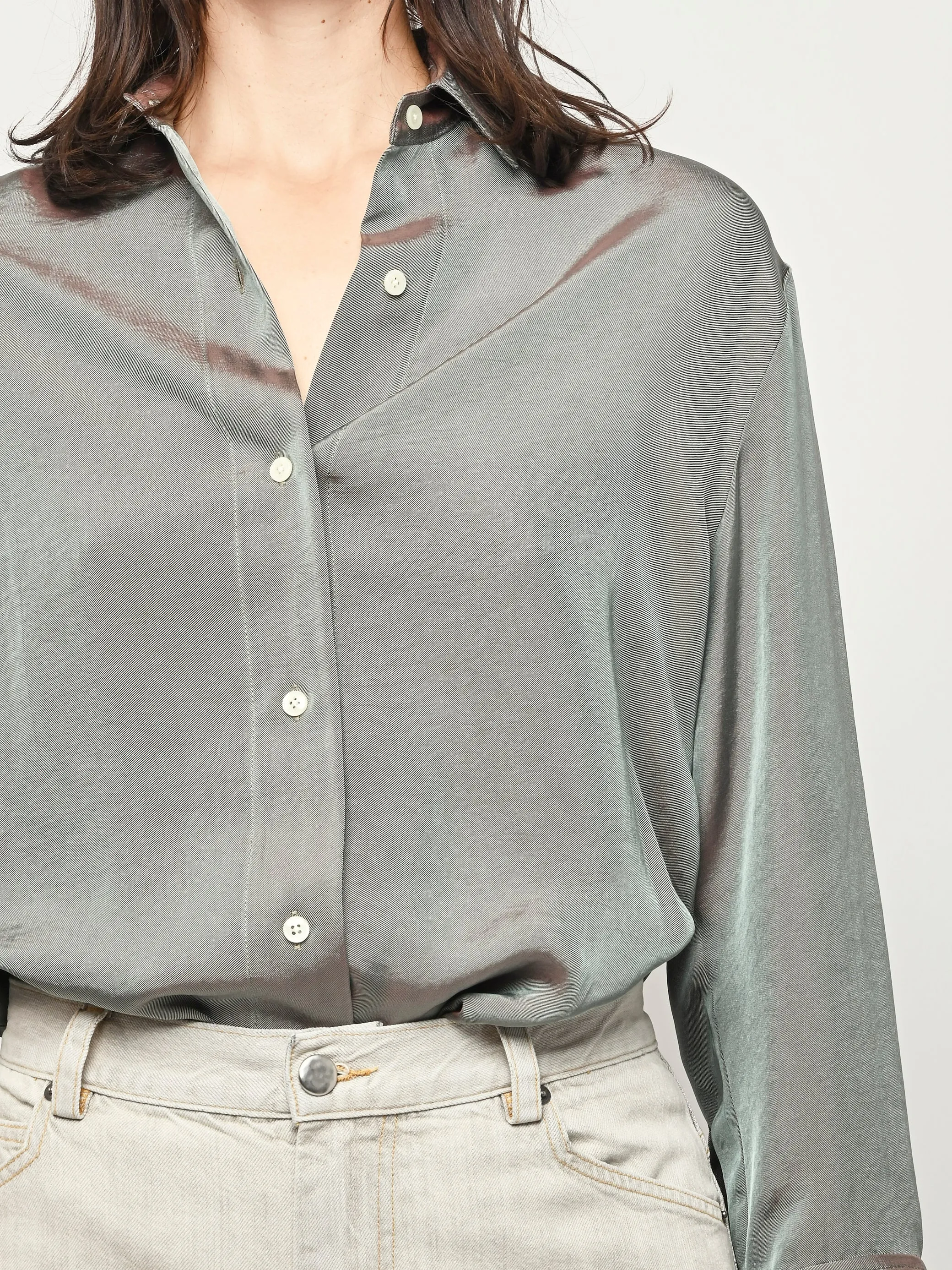 Dusk Button Down Dress Shirt sold by Frances May Houseline