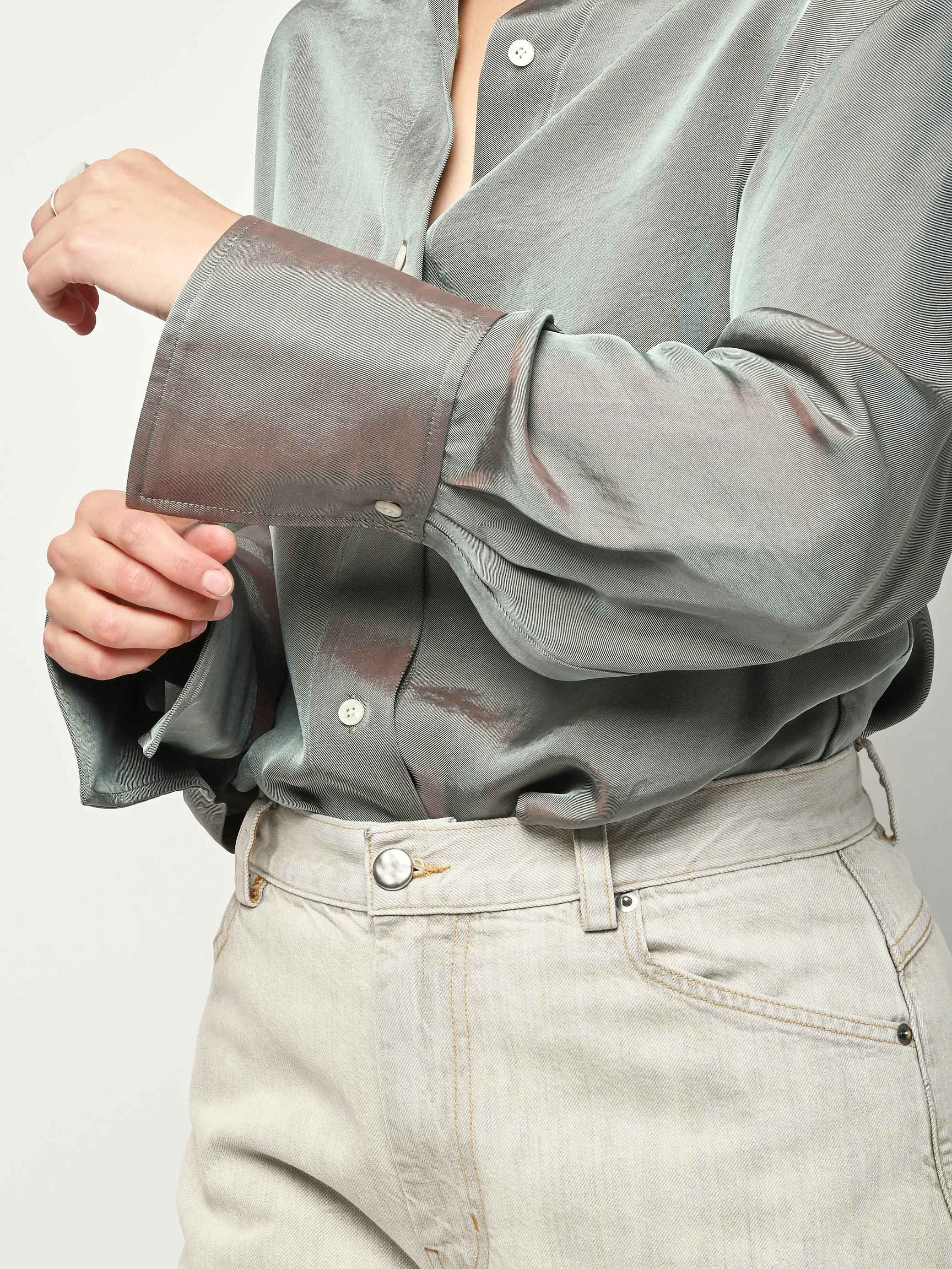 Dusk Button Down Dress Shirt sold by Frances May Houseline product image thumbnail 4