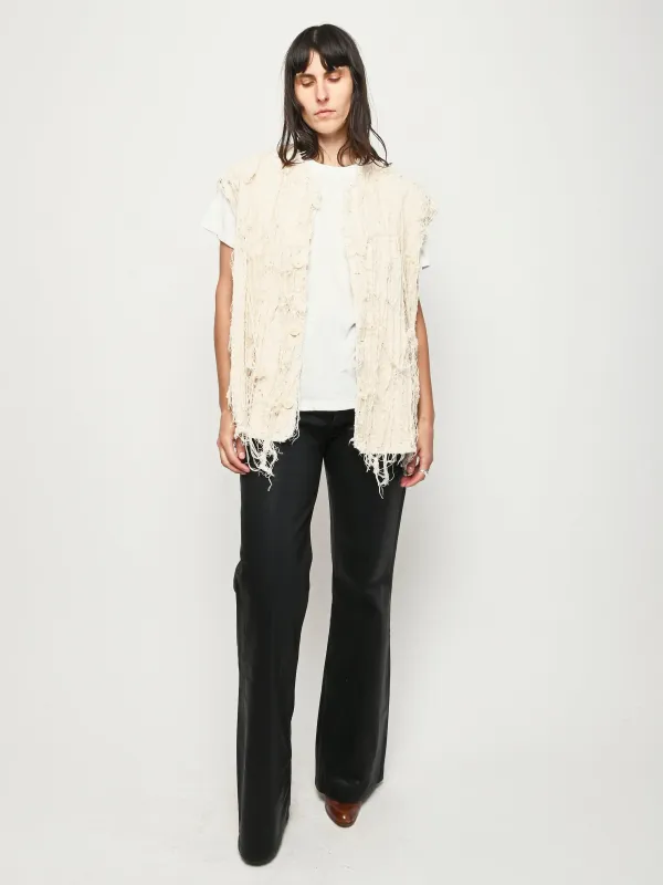 Natural Baleen Vest sold by Frances May Houseline