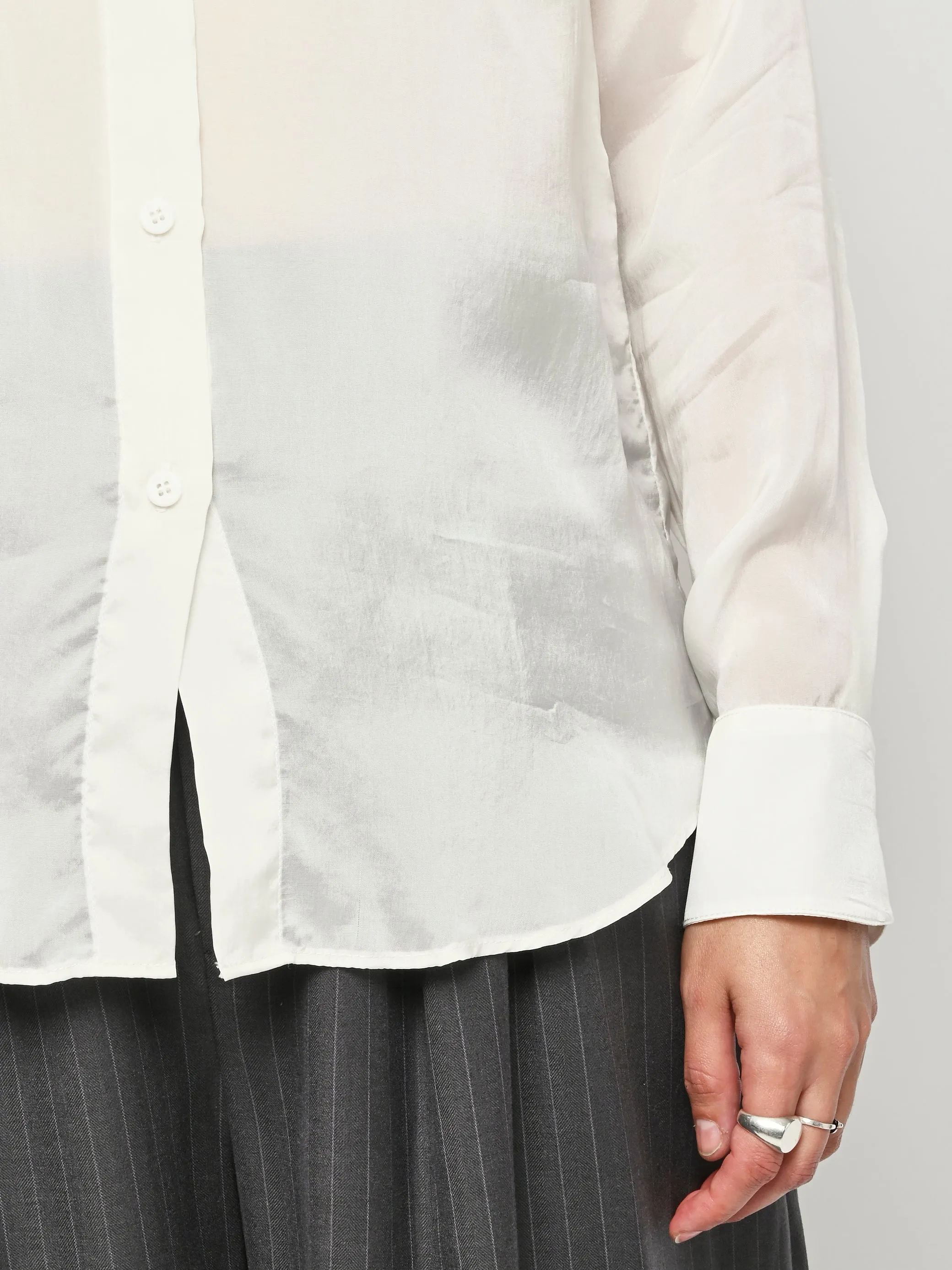 Ivory Georgio Button Down sold by Frances May Houseline product image thumbnail 4