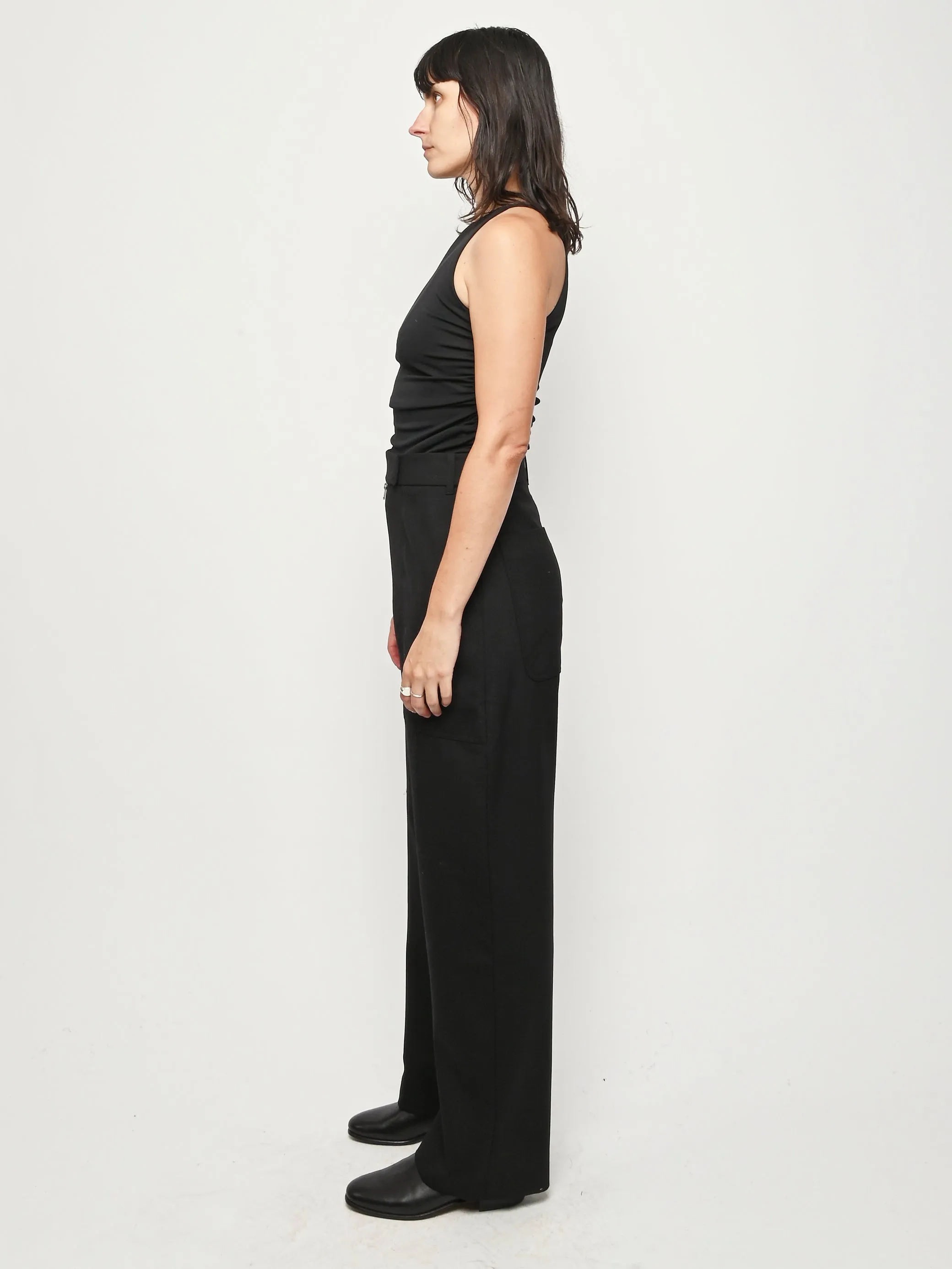 Black Pravin Zip Front Wide Leg Pants sold by Frances May Houseline product image thumbnail 5