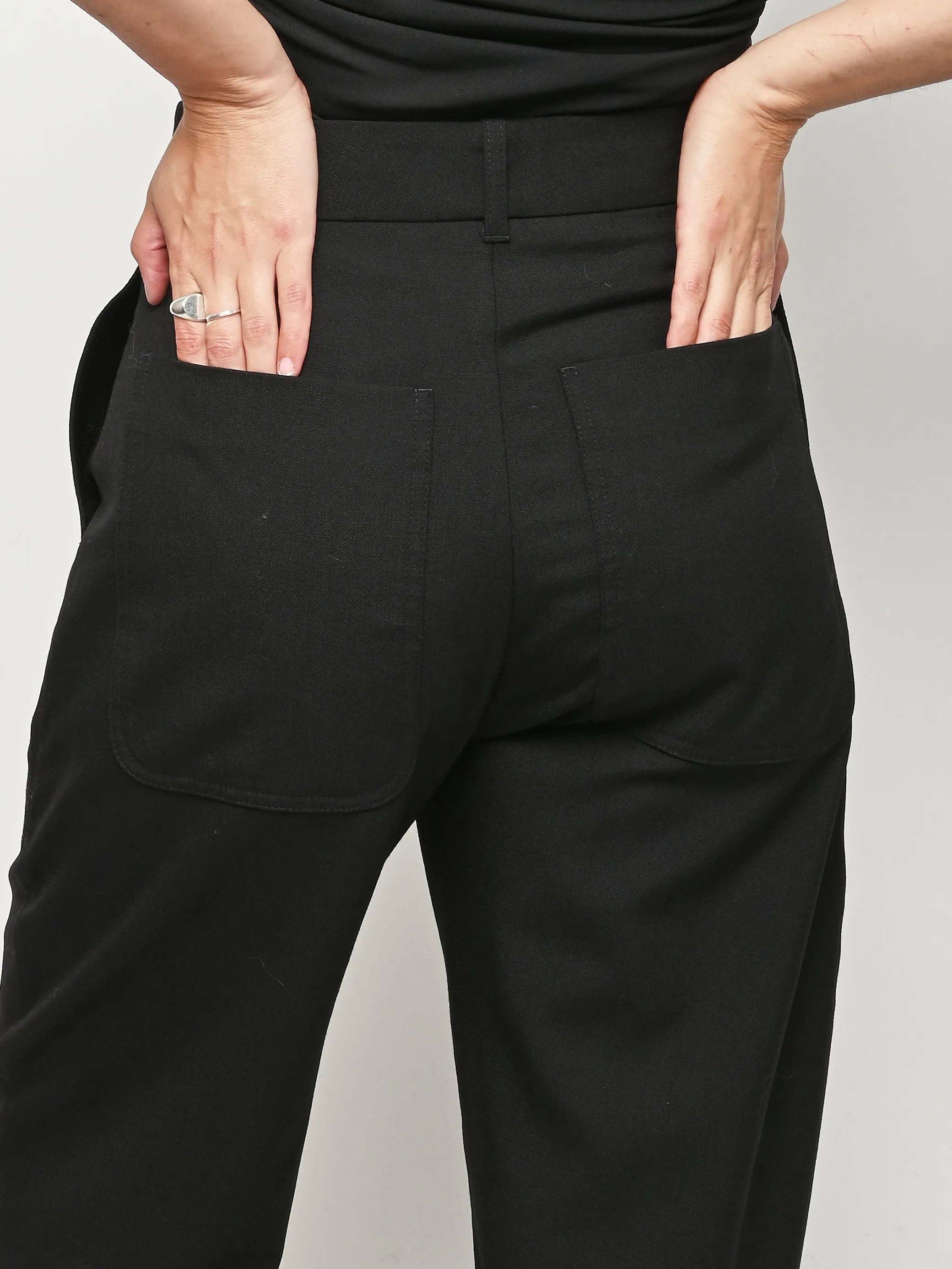 Black Pravin Zip Front Wide Leg Pants sold by Frances May Houseline product image thumbnail 4