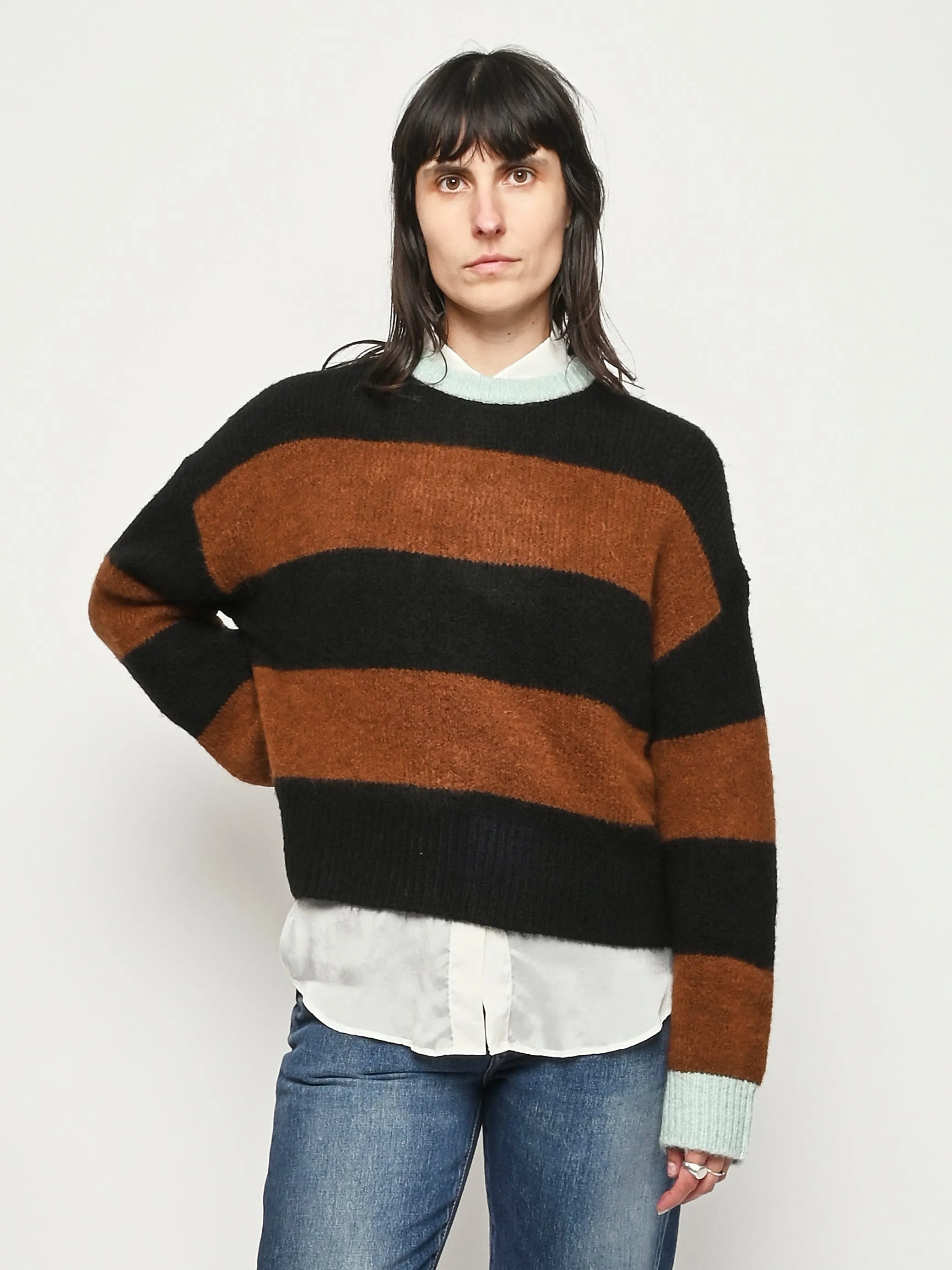 Stripe Henry Crewneck sold by Frances May Houseline product image thumbnail 2
