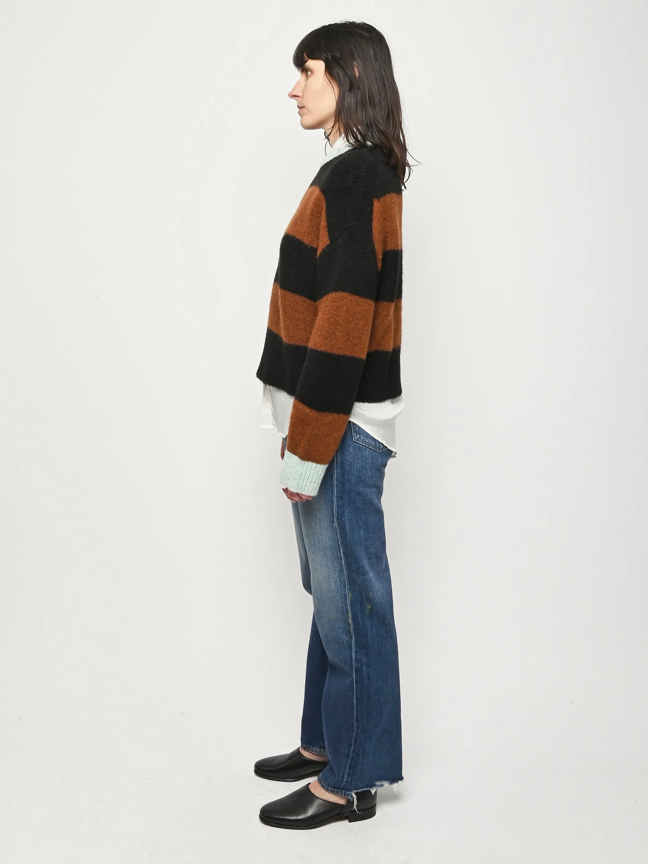 Stripe Henry Crewneck sold by Frances May Houseline product image thumbnail 5