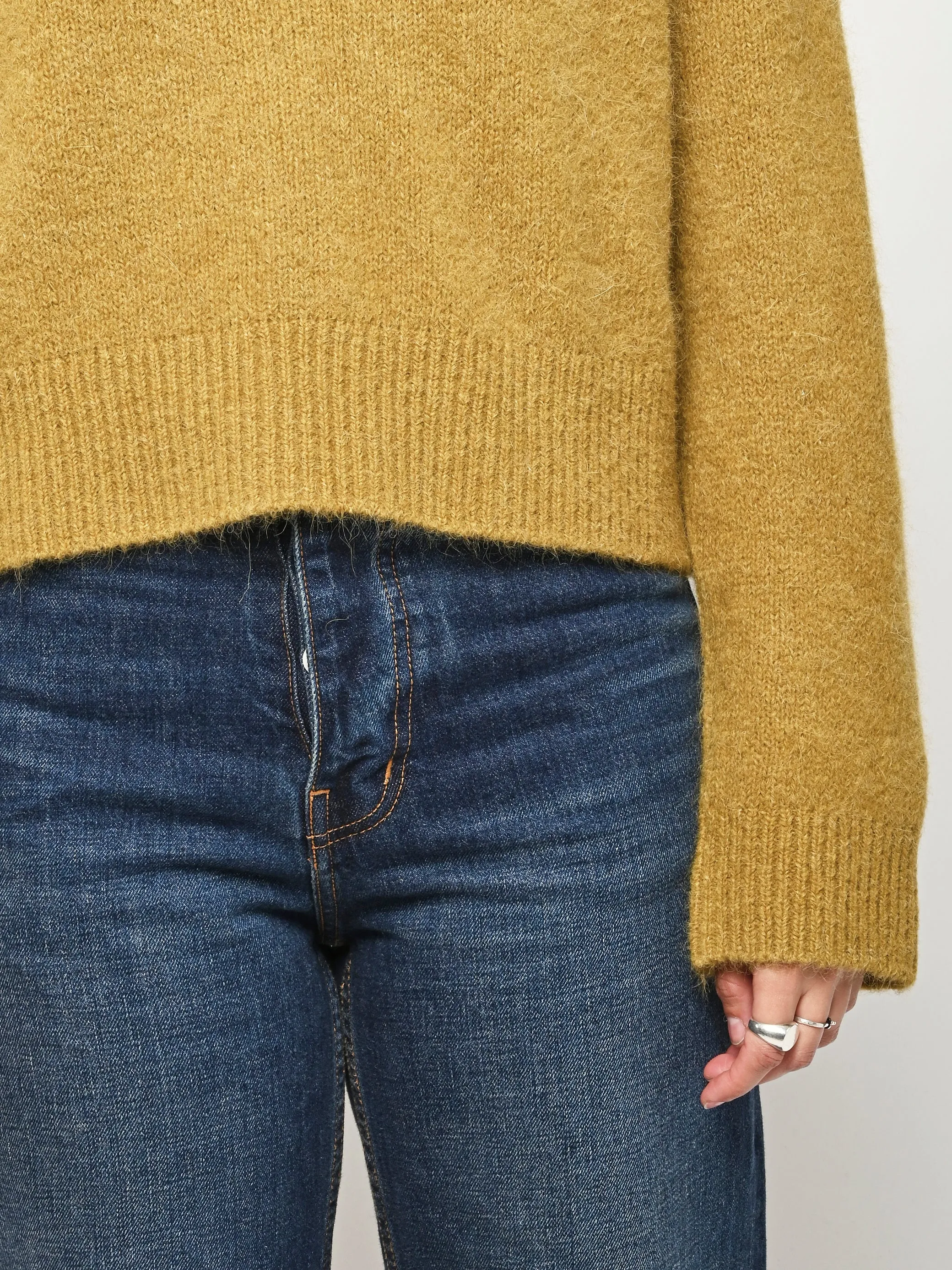 Mustard Henry Crewneck sold by Frances May Houseline product image thumbnail 3