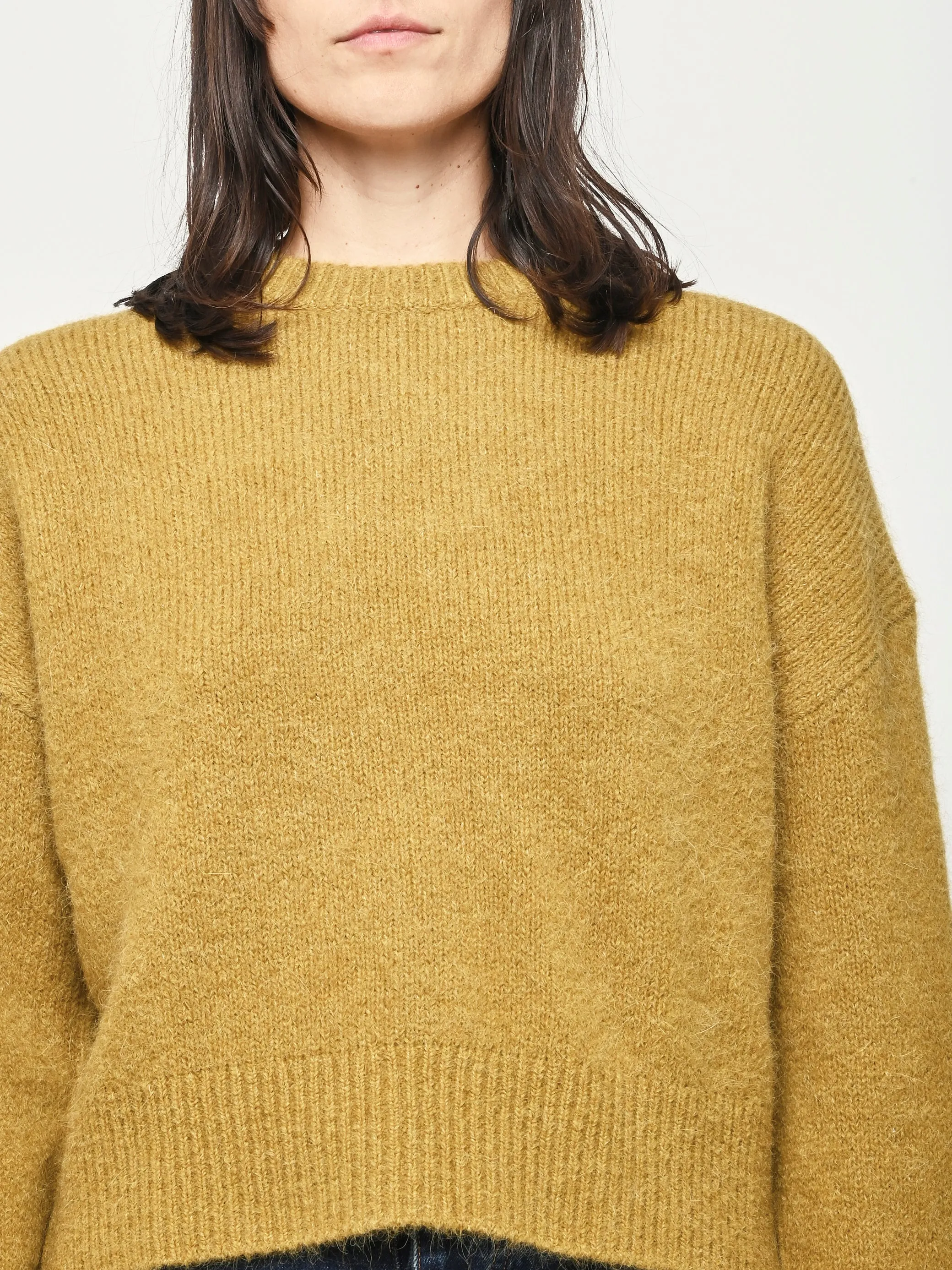 Mustard Henry Crewneck sold by Frances May Houseline product image thumbnail 4