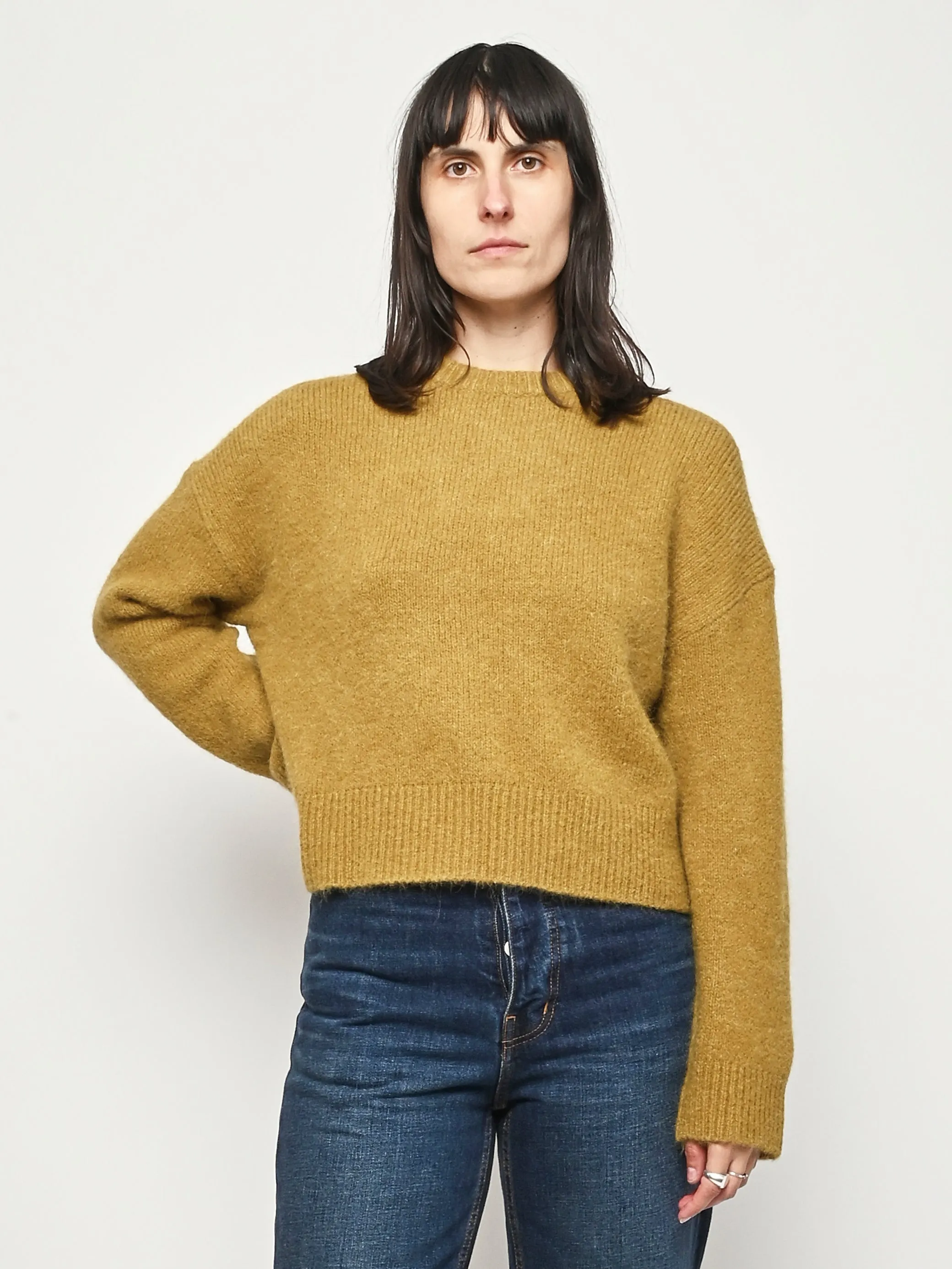 Mustard Henry Crewneck sold by Frances May Houseline product image thumbnail 2