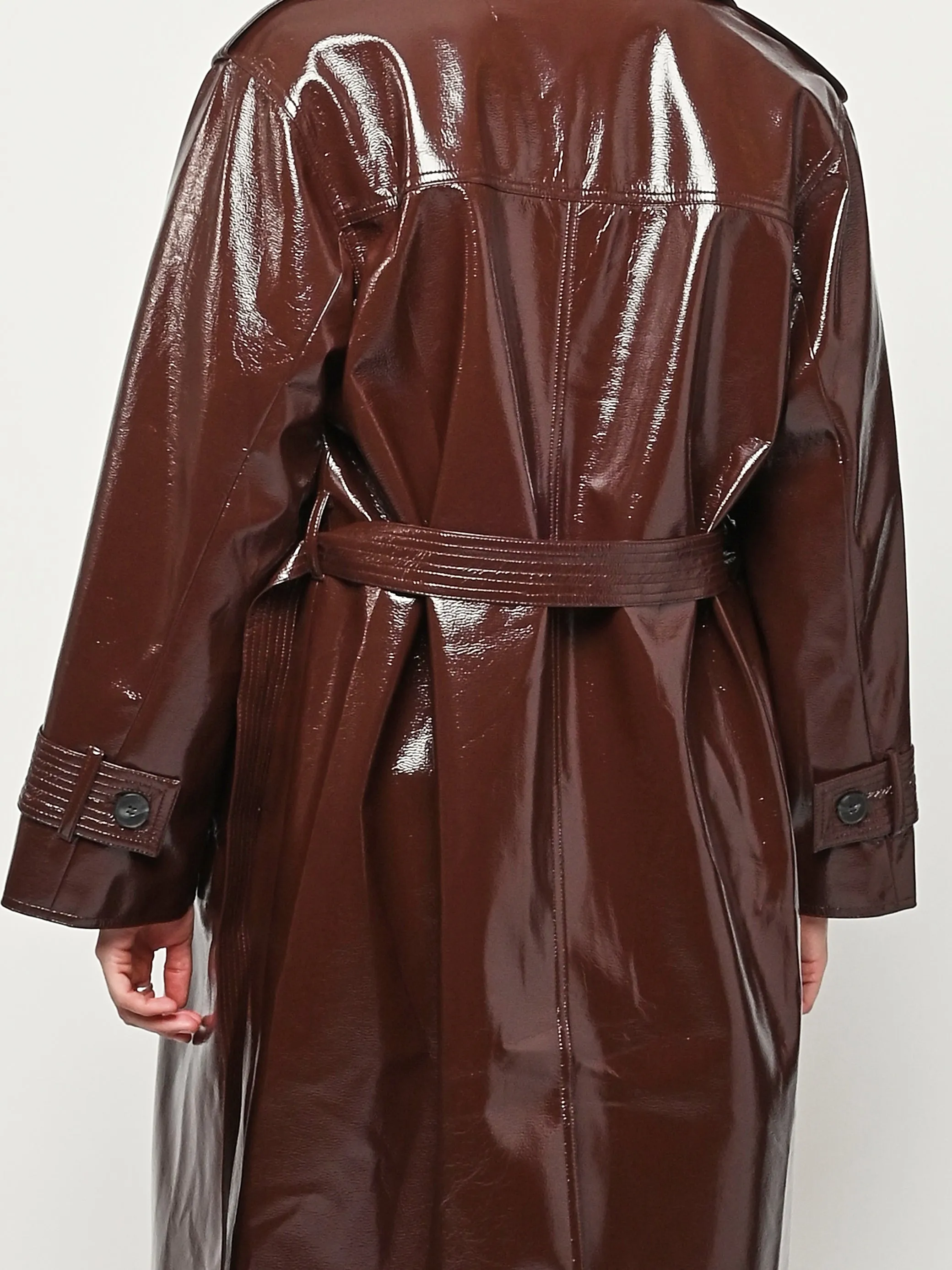 Bordeaux Mia Trench sold by Frances May Houseline product image thumbnail 5
