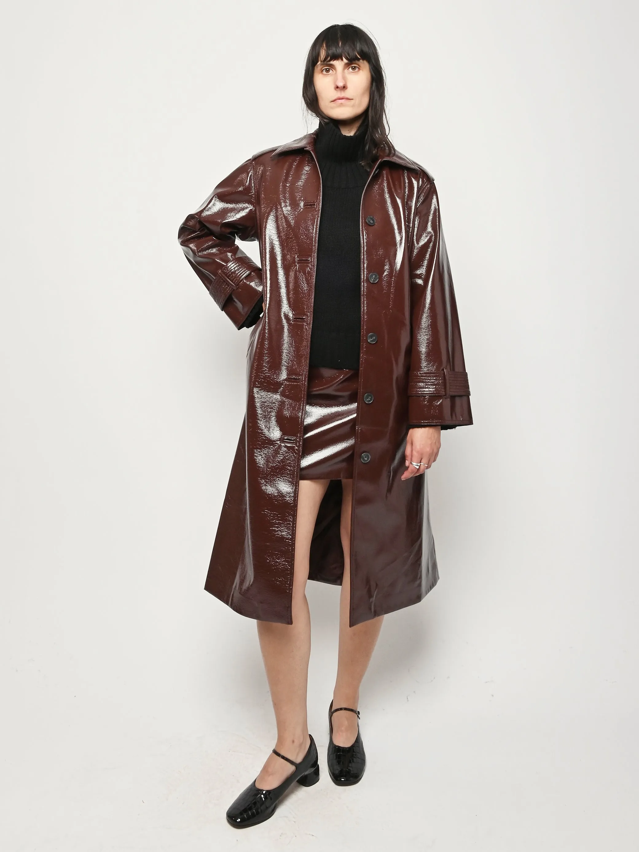 Bordeaux Mia Trench sold by Frances May Houseline product image thumbnail 2