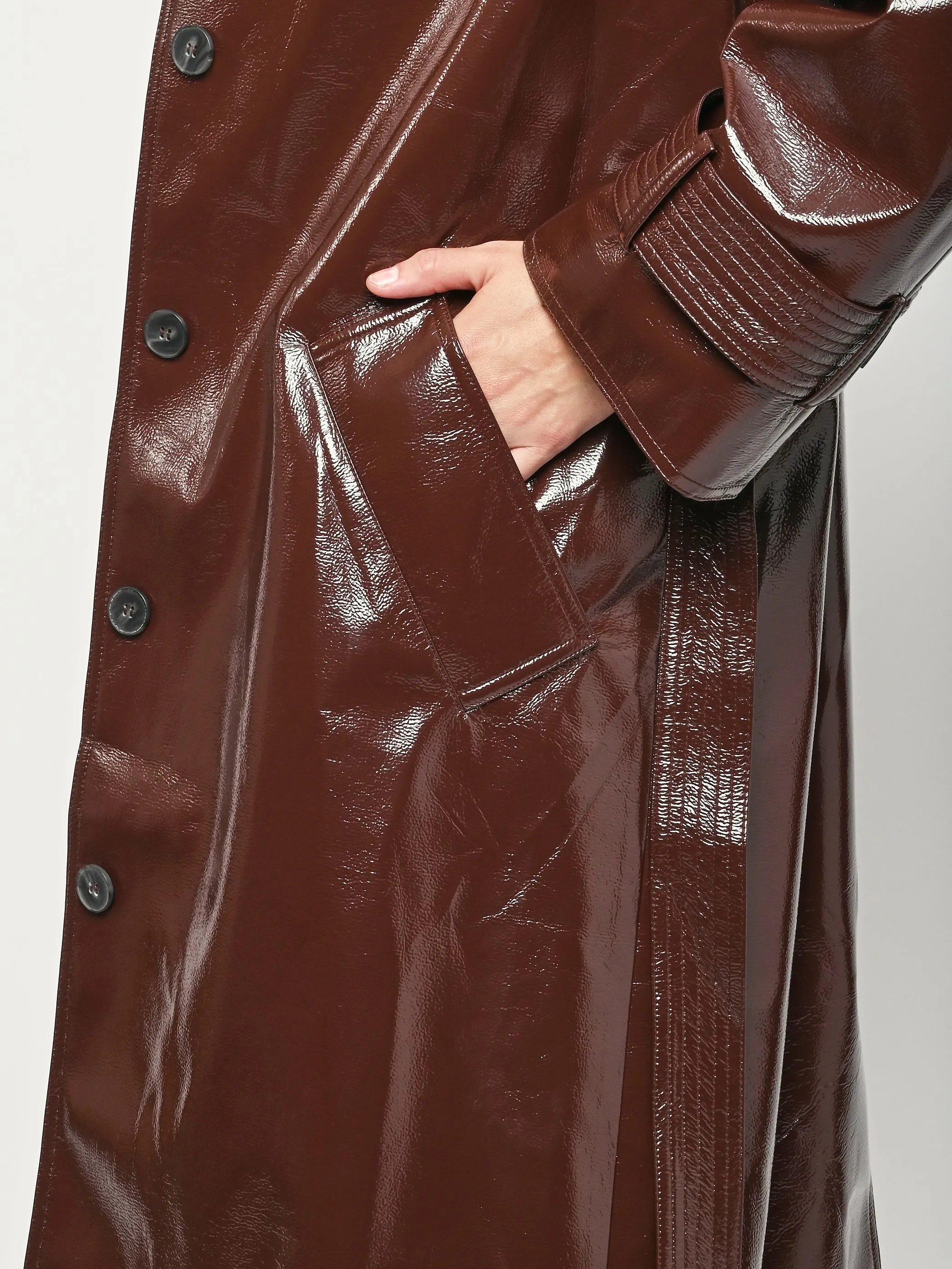 Bordeaux Mia Trench sold by Frances May Houseline product image thumbnail 4