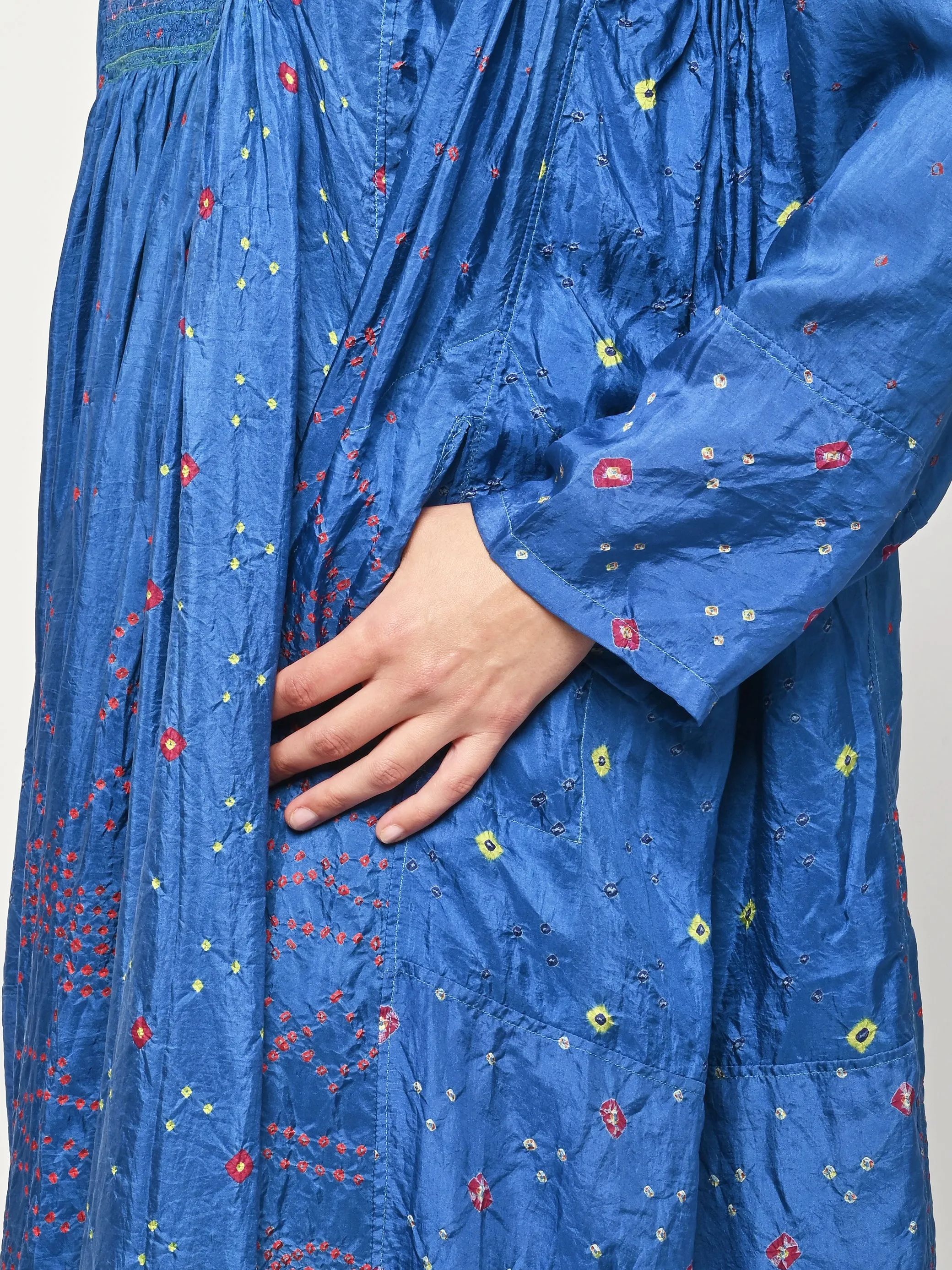 Blue Silk Dress sold by Frances May Houseline product image thumbnail 4