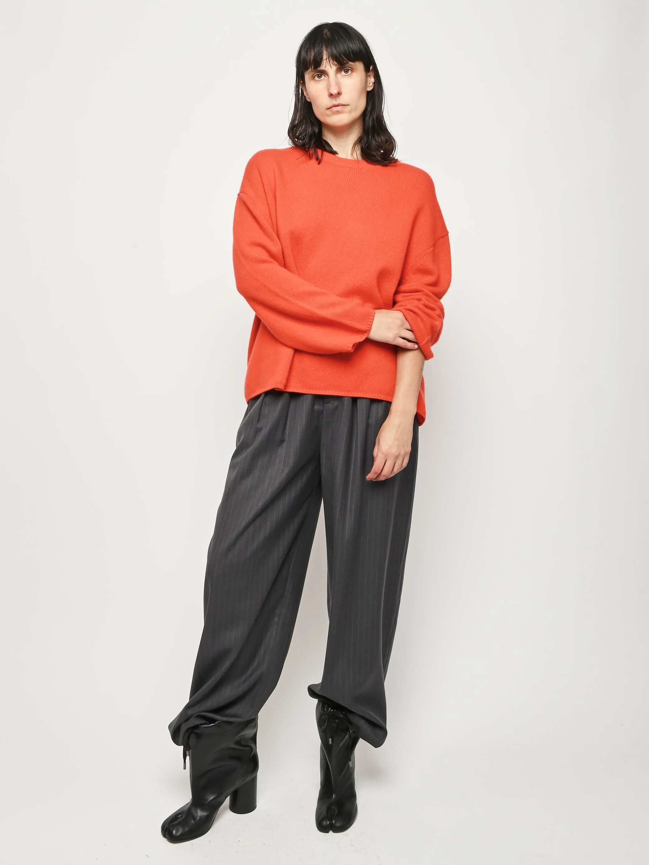 Tangerine Relaxed Fit Crew sold by Frances May Houseline