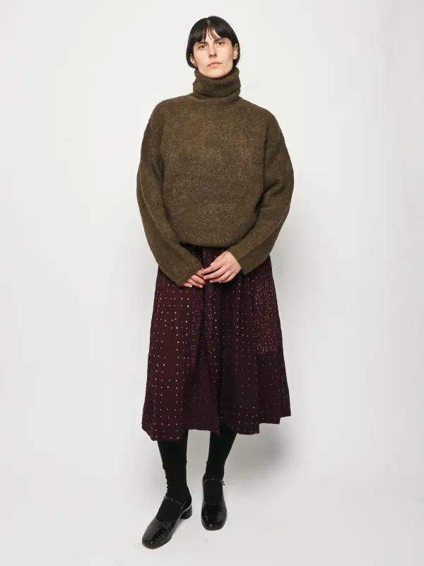 Pepper Bouclé Turtleneck sold by Frances May Houseline