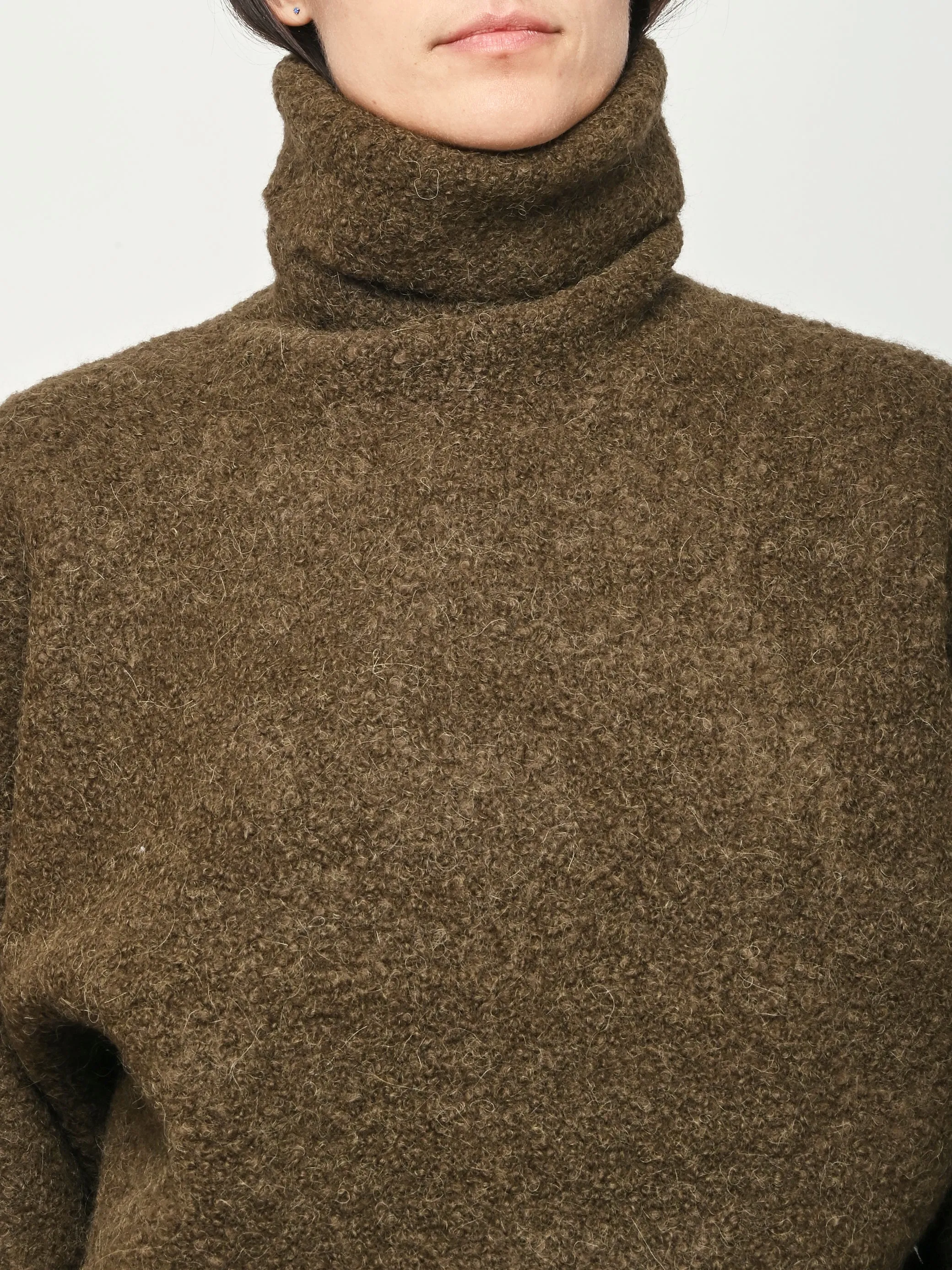 Pepper Bouclé Turtleneck sold by Frances May Houseline product image thumbnail 3