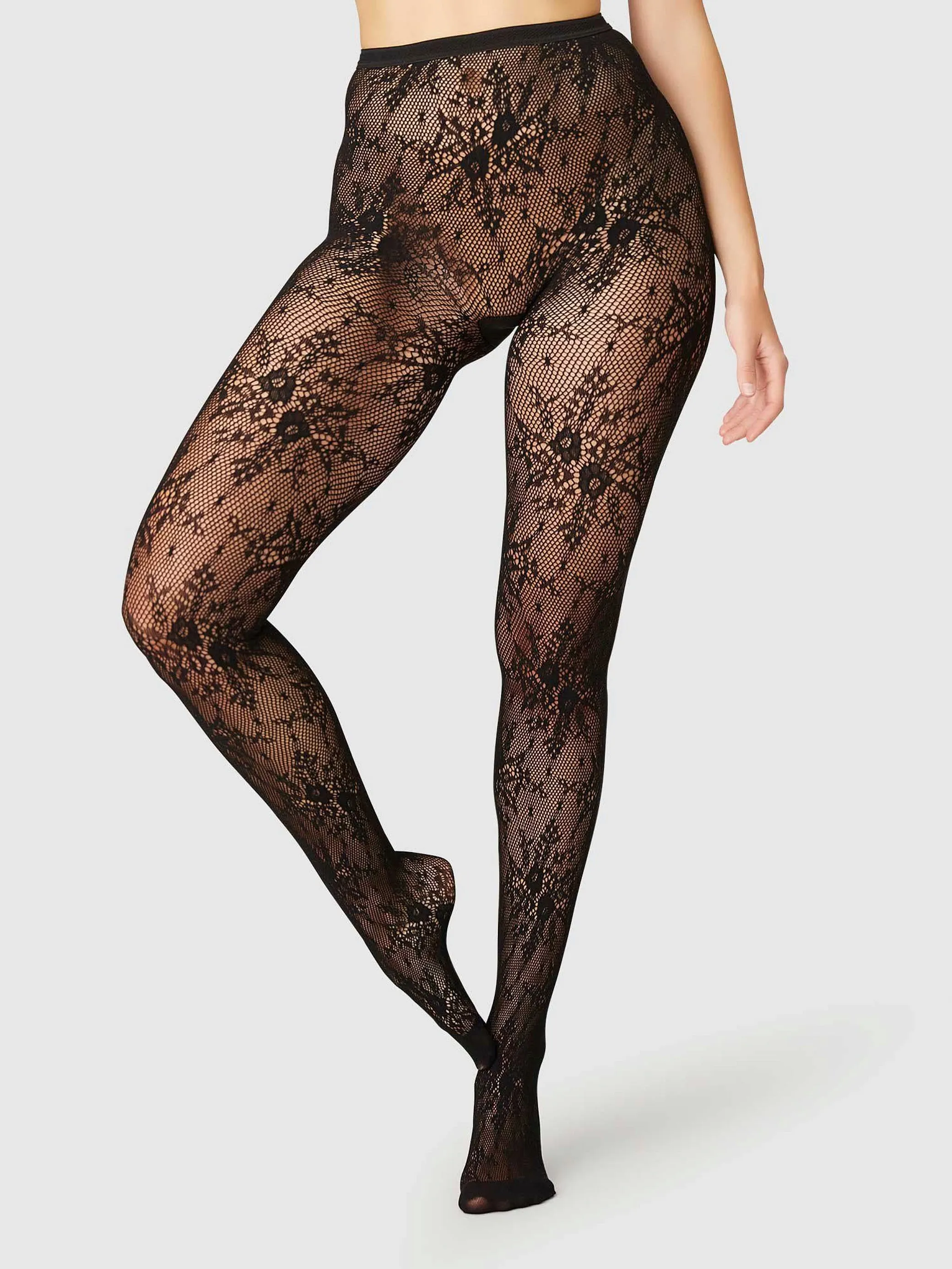 Black Lace Rosa Tights sold by Frances May Houseline product image thumbnail 3