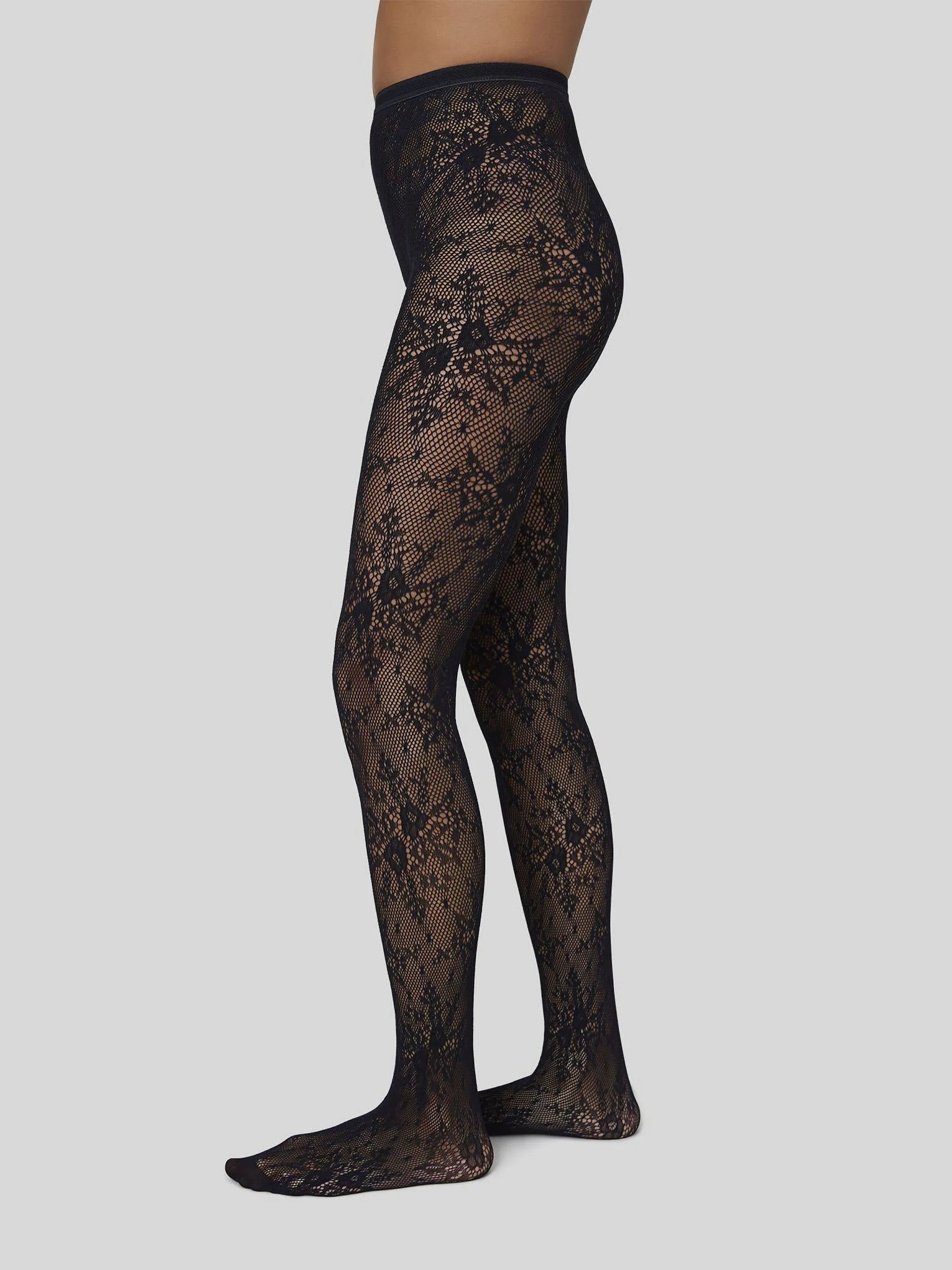Black Lace Rosa Tights sold by Frances May Houseline product image thumbnail 2