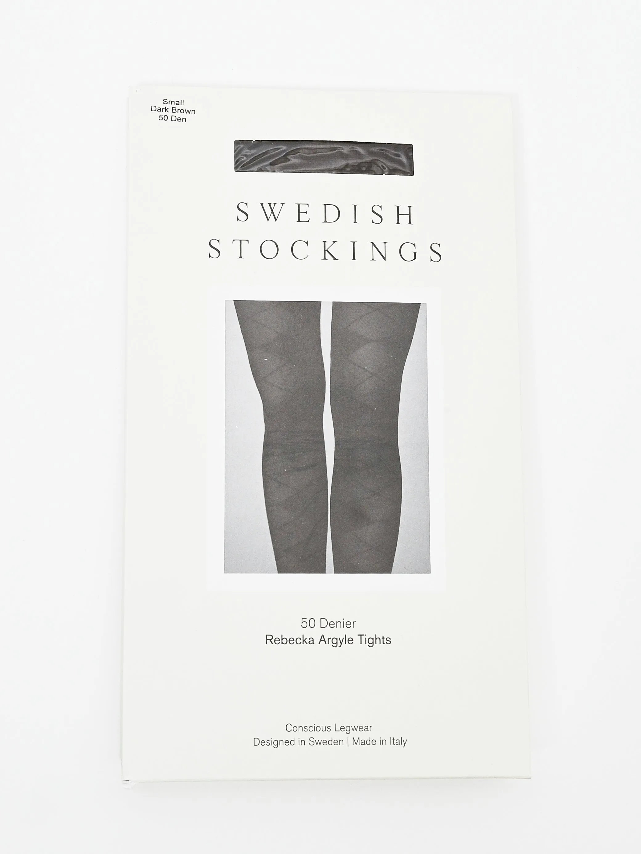 50 Den Dark Brown Rebecka Argyle Tights sold by Frances May Houseline product image thumbnail 3